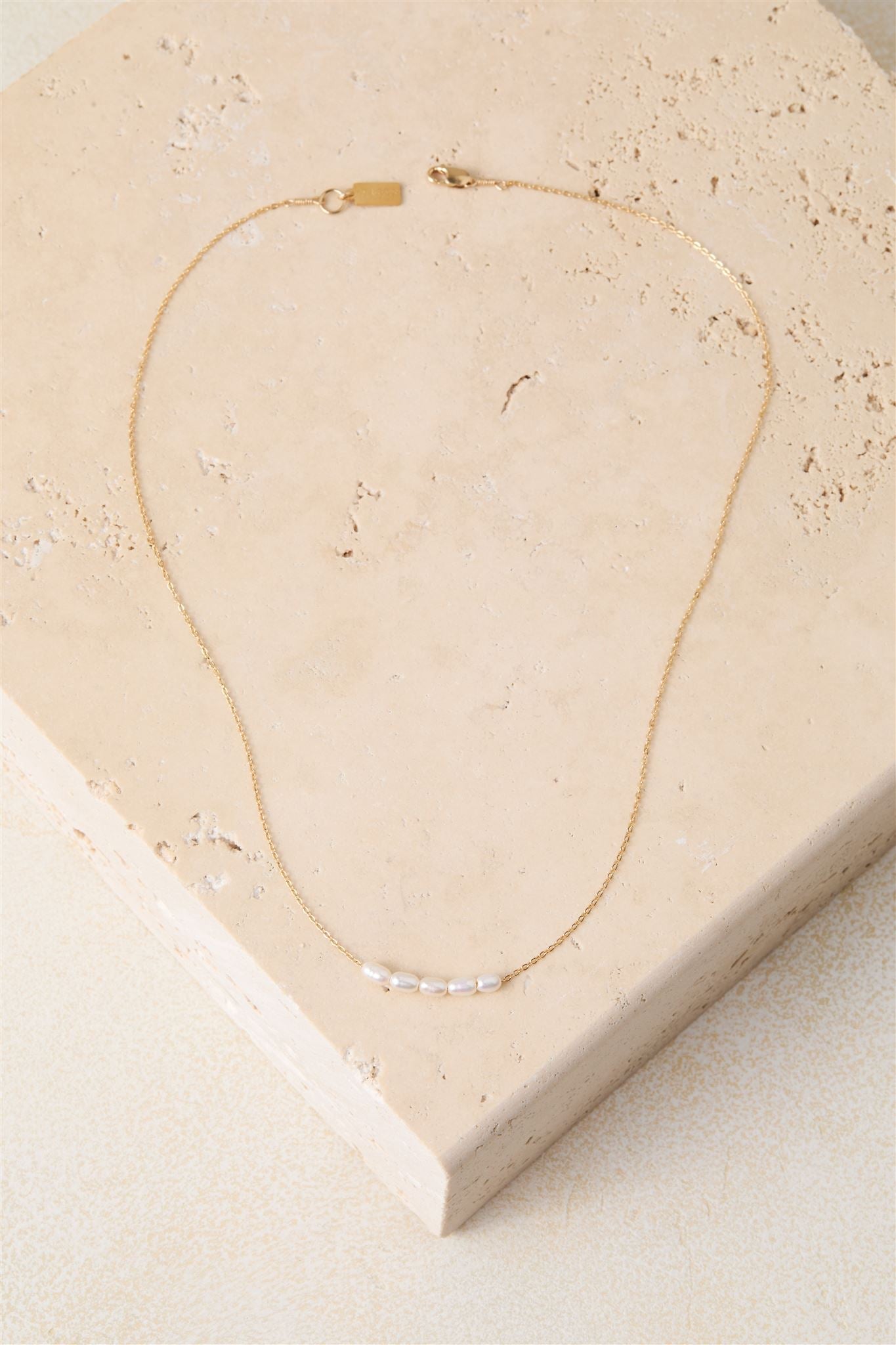 Freshwater Pearl Cable Chain Necklace 14k Gold Filled or Sterling Silver Landon Necklace