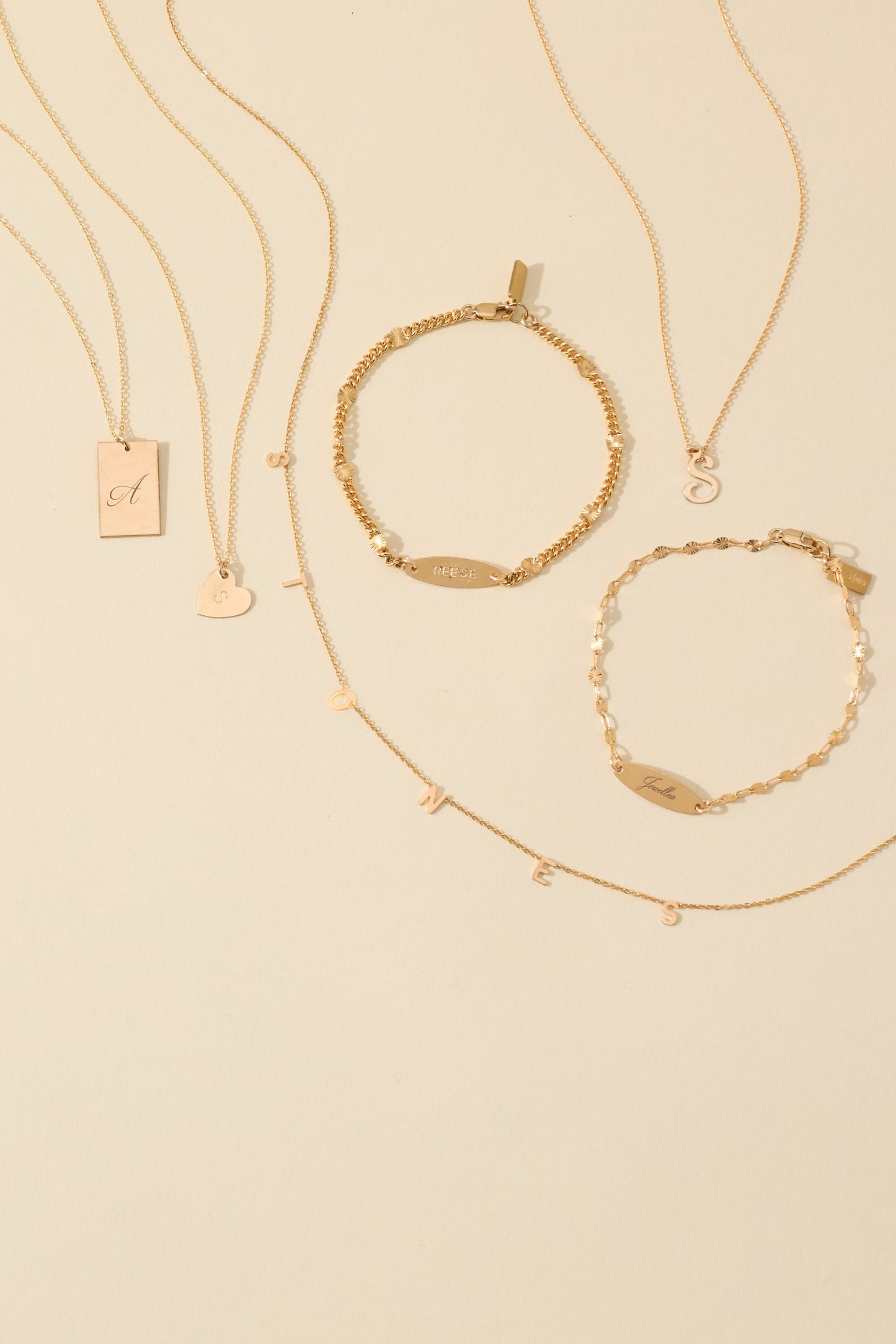 Sophia Initial Necklace 14k Gold Filled Heart Pendant The First Layer