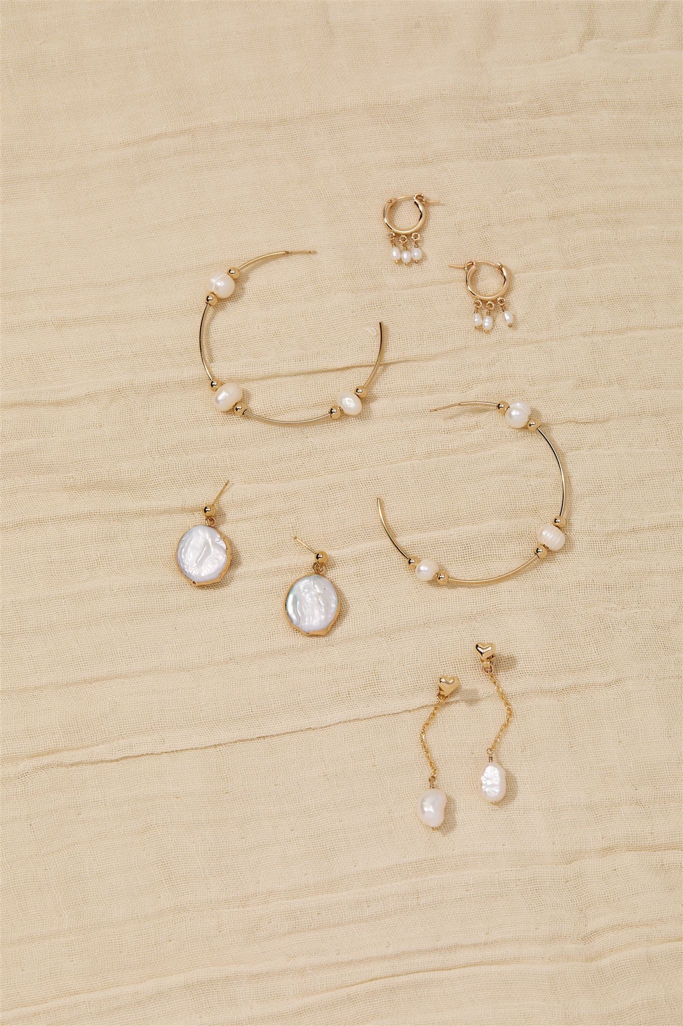 Gracie Freshwater Baroque Pearl Ball Stud Earrings 14k Gold Filled Sterling Silver