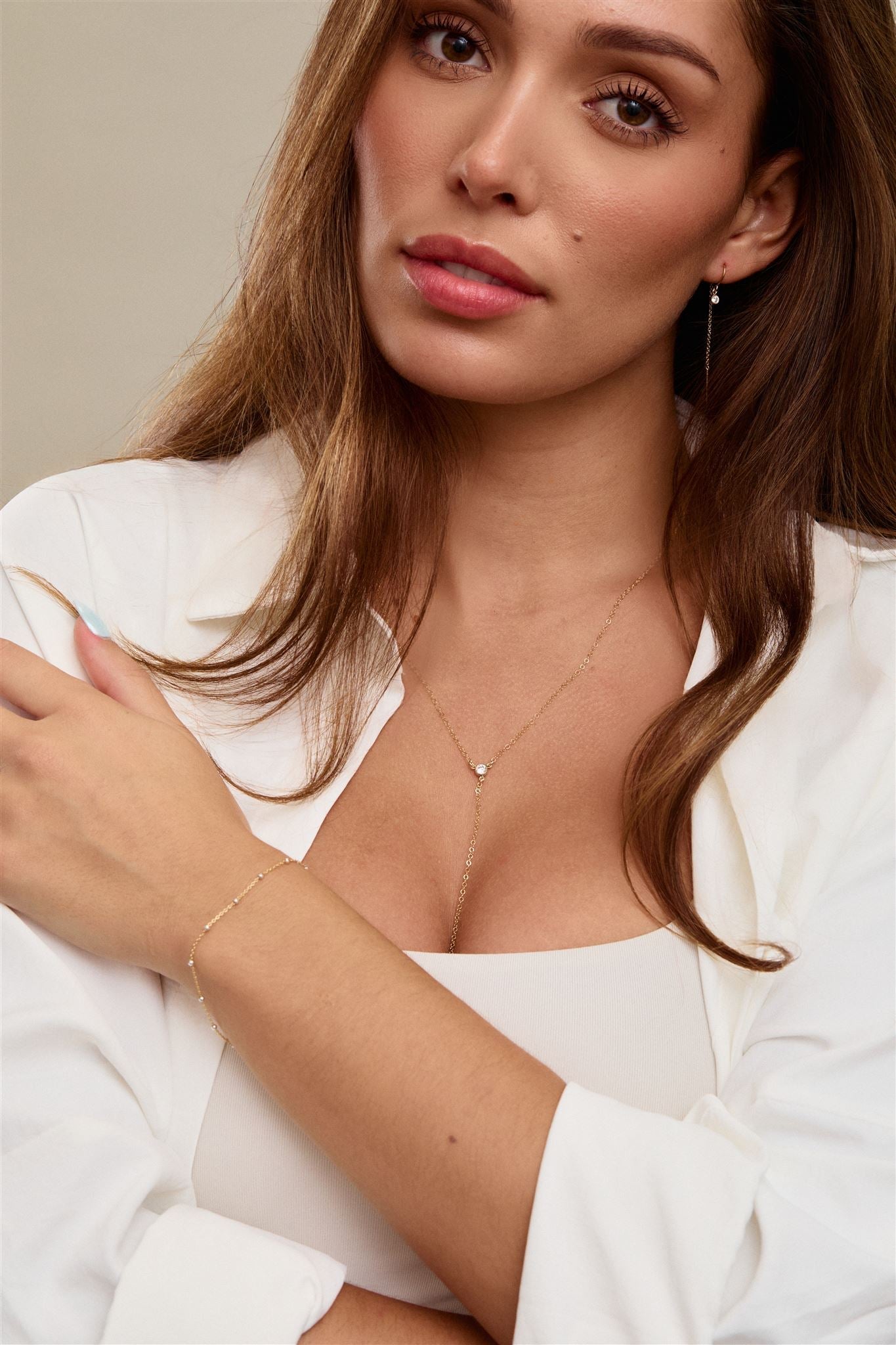 Gold Filled Chain Satellite Beads Bracelet Austen