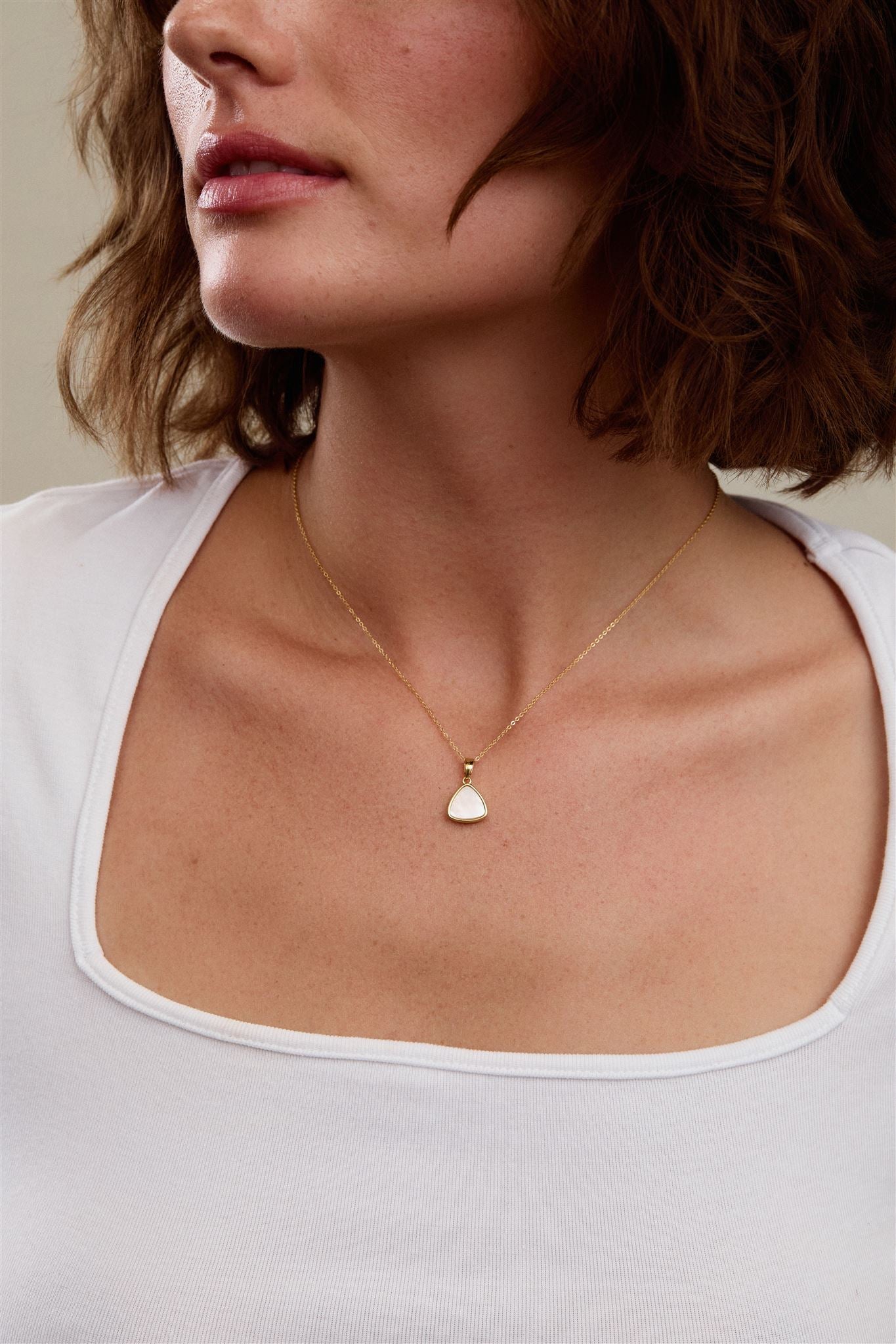 Shell Pearl Pendant 14k Gold Filled Wren Necklace