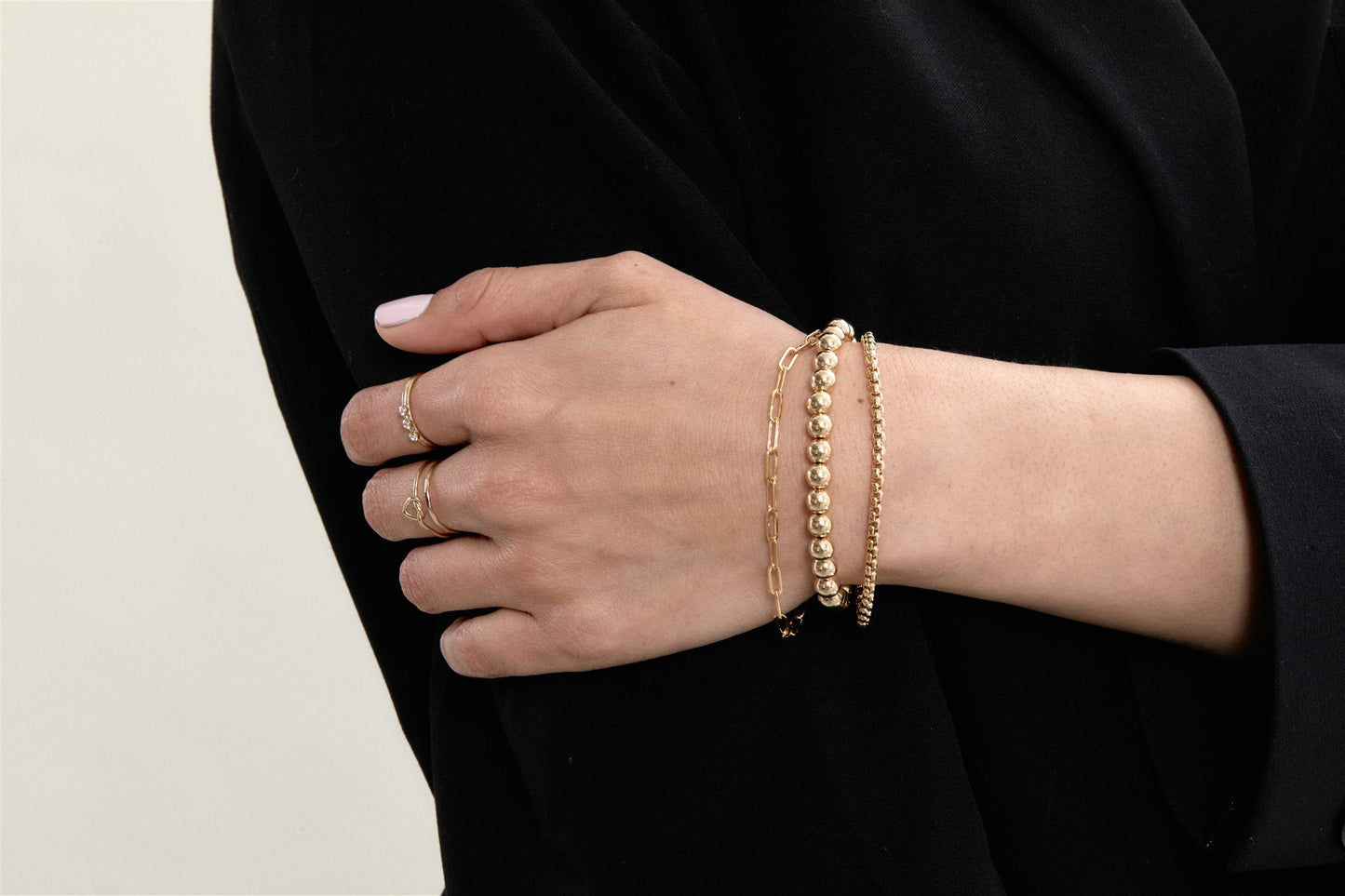 14k Gold Filled Beaded Cameron Bracelet