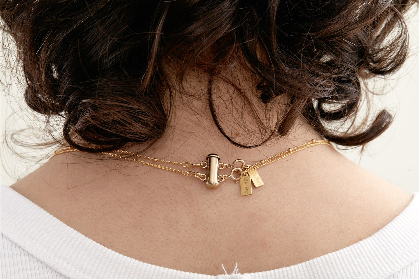 Layered Necklace Clasp Multi-Strand Tube Clasp 14k Gold Fill Sterling Silver