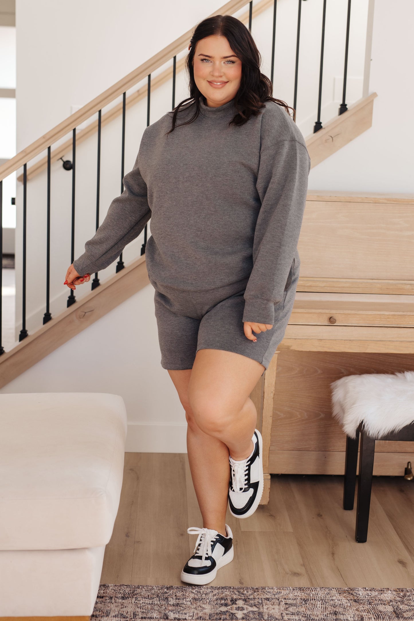 Micro Scuba High Rise Settle In Dad Shorts Sweet Rae's Boutique