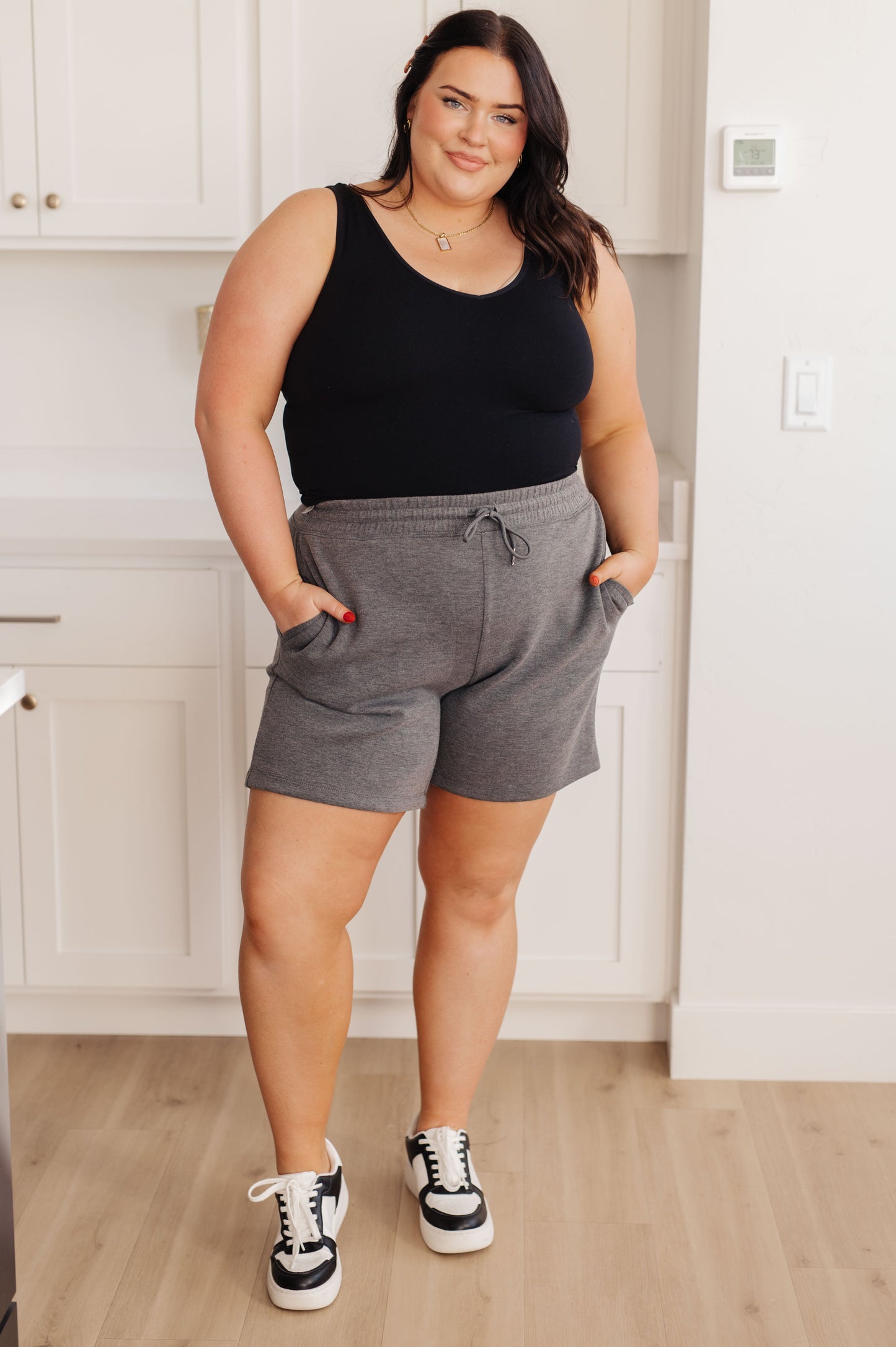 Micro Scuba High Rise Settle In Dad Shorts Sweet Rae's Boutique