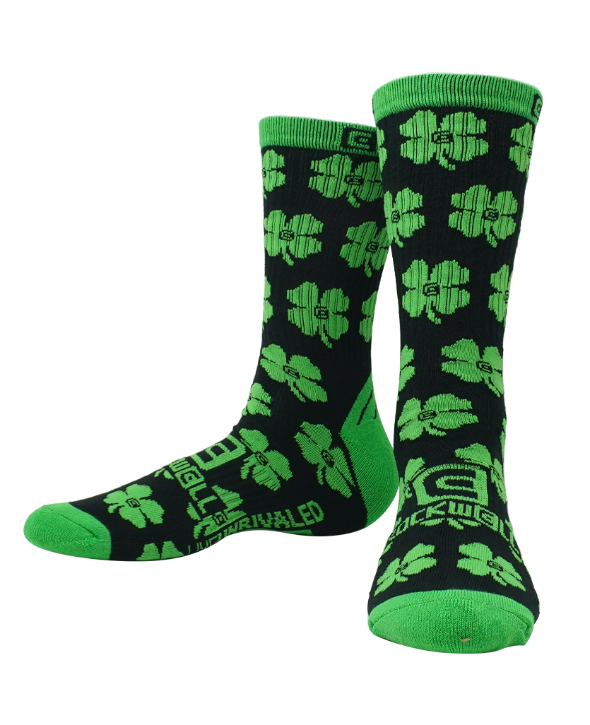 Shamrock Crew Fit Socks 100% Knitted Socks