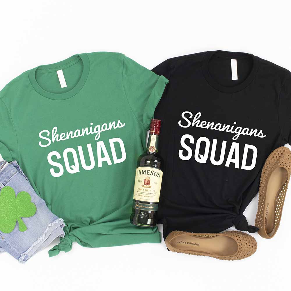 Shenanigans St. Patty's Squad Tee Festive Group Shirt