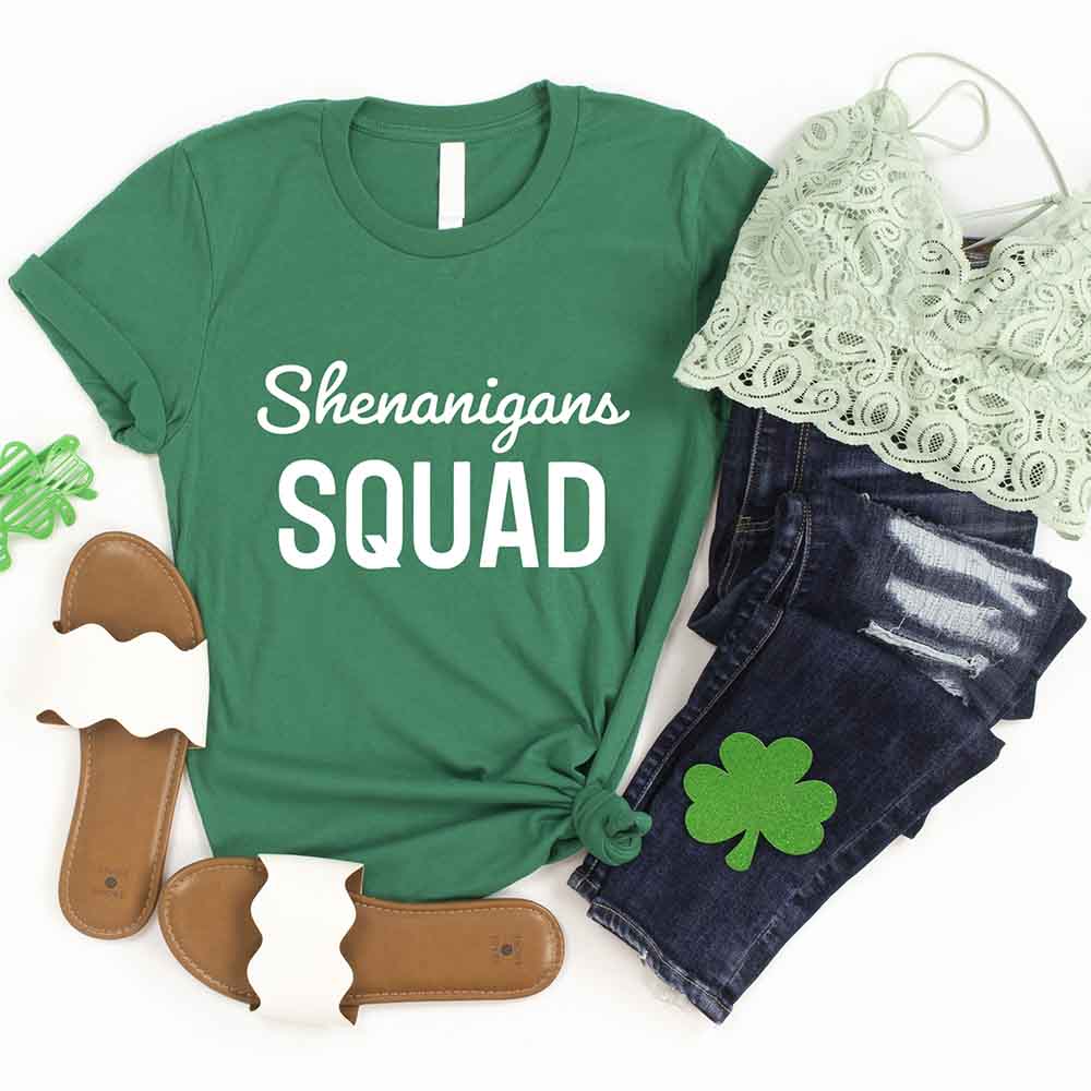 Shenanigans St. Patty's Squad Tee Festive Group Shirt