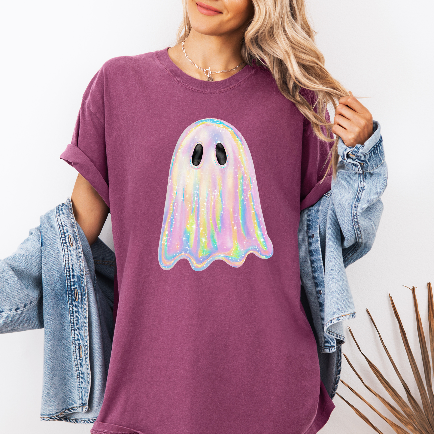 Shimmering Ghost Iridescent Comfort Colors T-Shirt