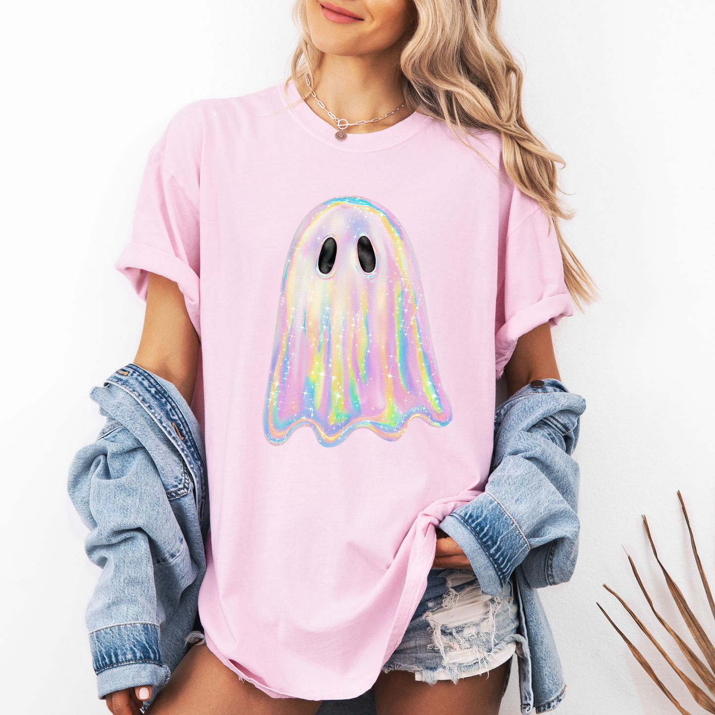 Shimmering Ghost Iridescent Comfort Colors T-Shirt