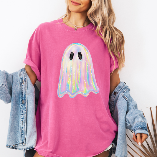 Shimmering Ghost Iridescent Comfort Colors T-Shirt