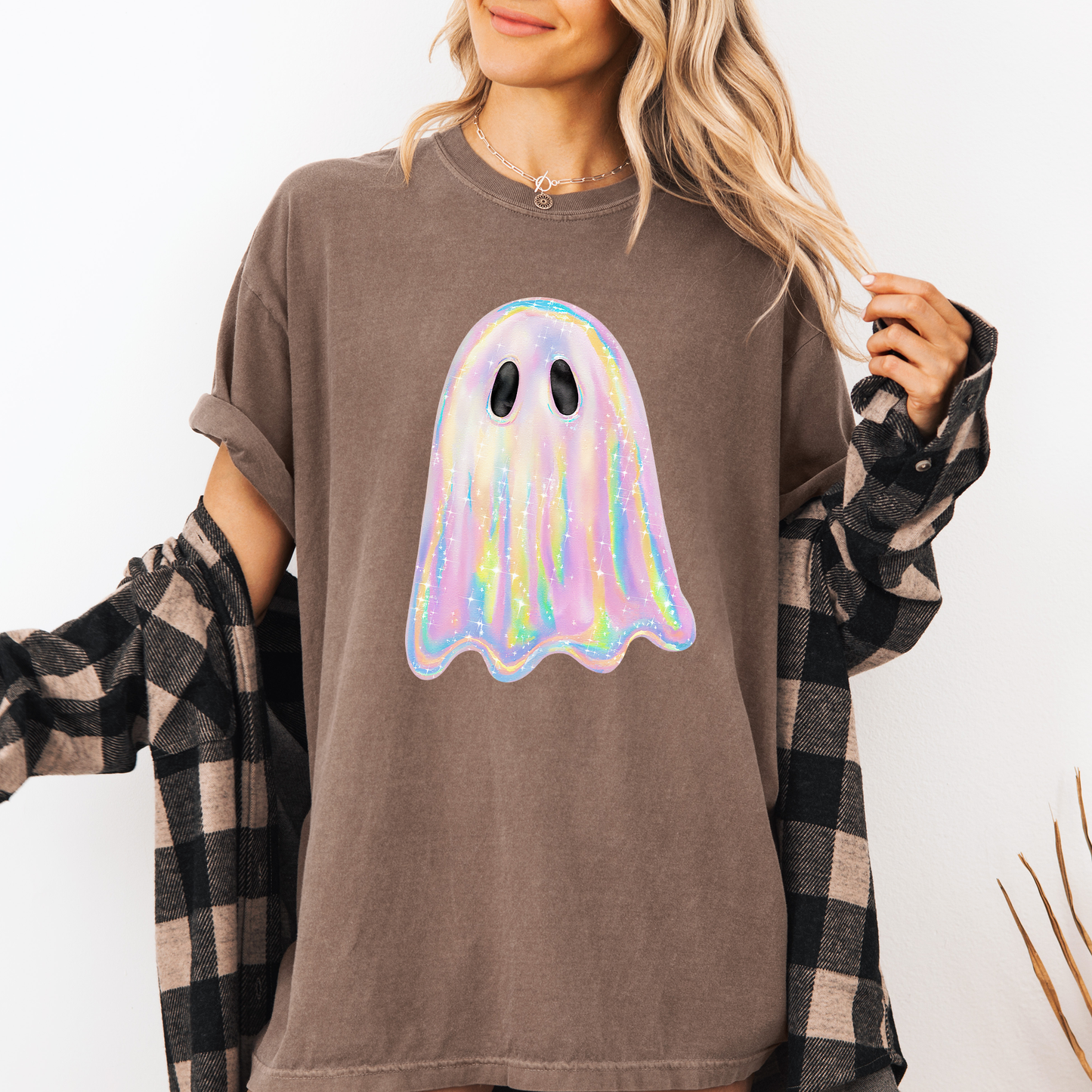 Shimmering Ghost Iridescent Comfort Colors T-Shirt