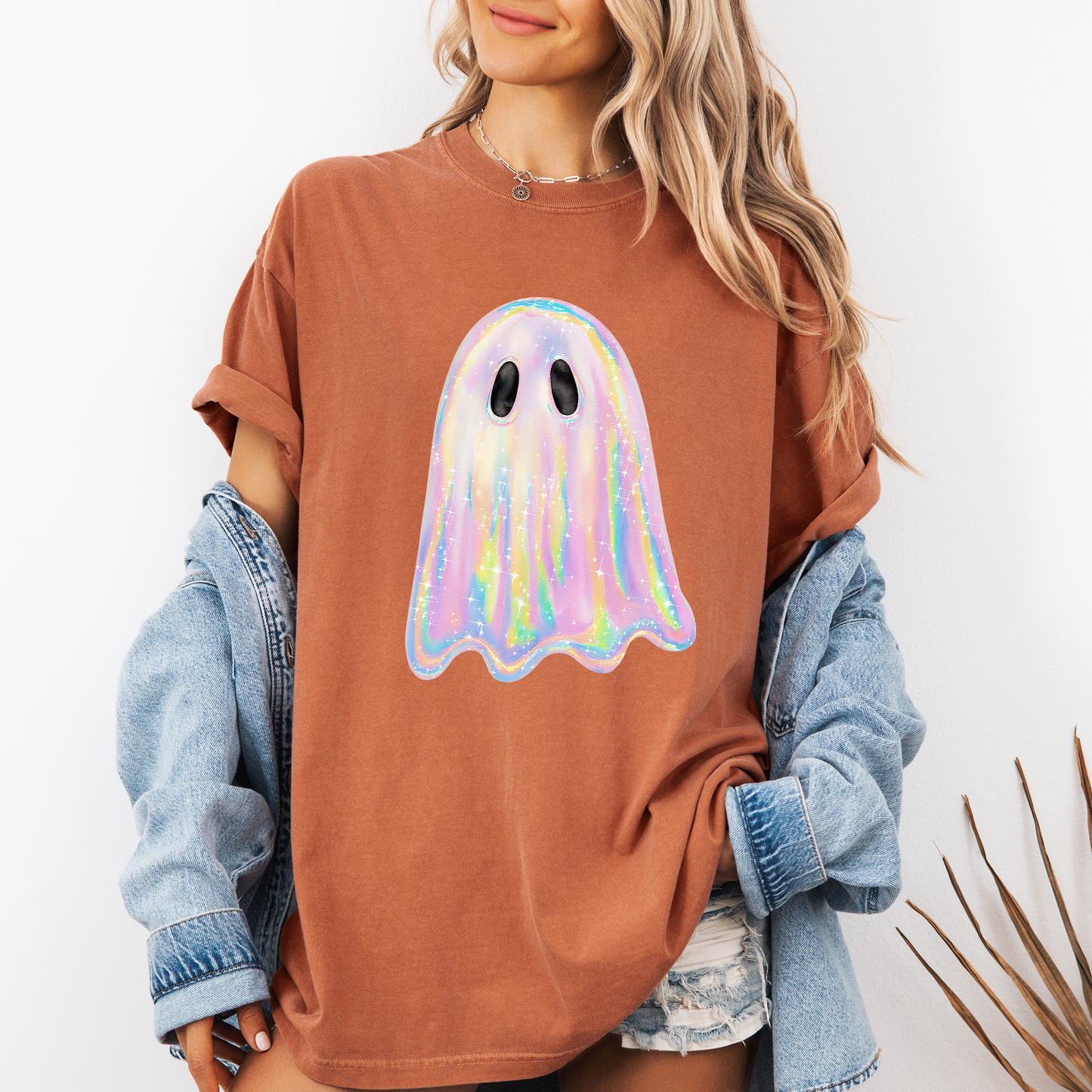 Shimmering Ghost Iridescent Comfort Colors T-Shirt