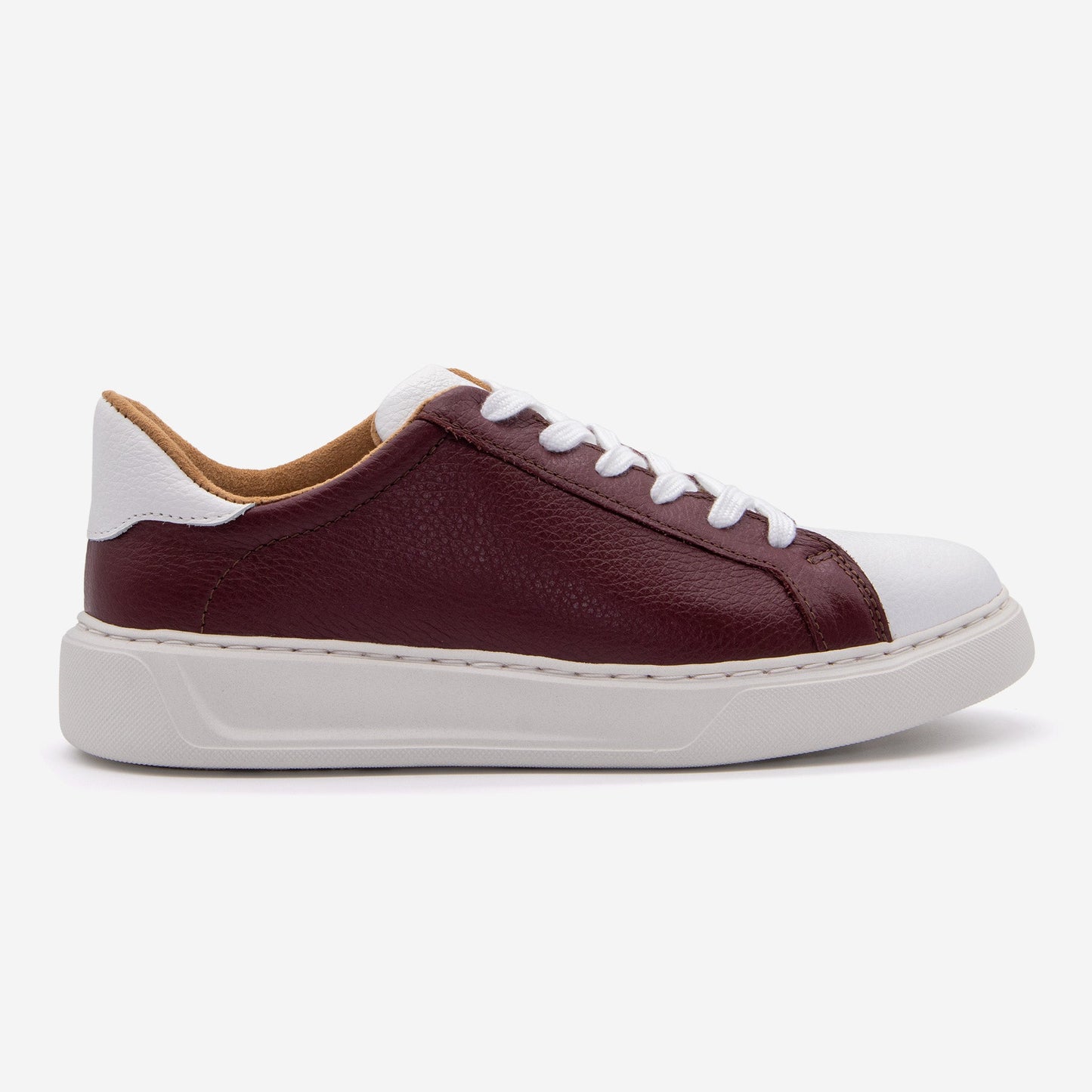 Maroon + White Heritage Gameday Leather Shoes BLKSWN