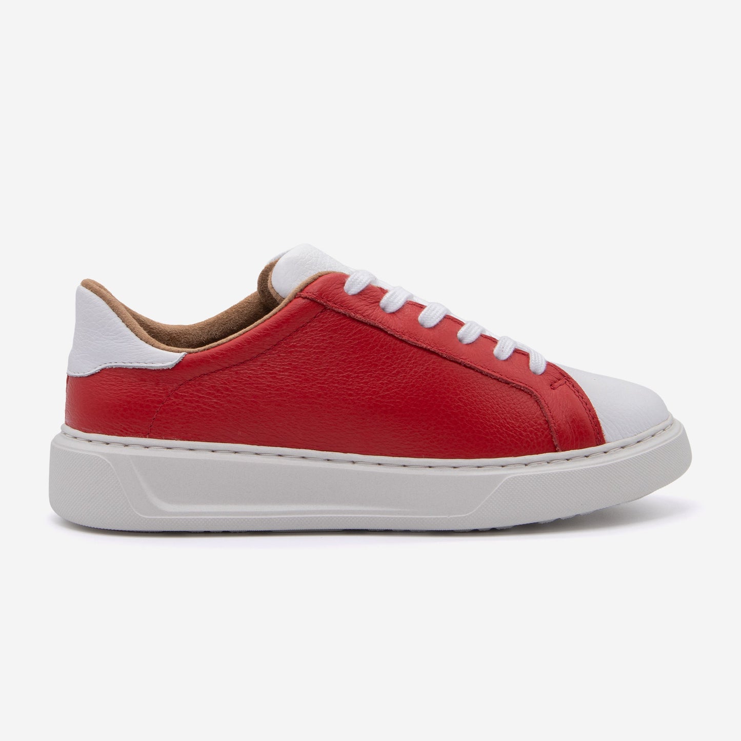 Red Berry + White Bold Leather Gameday Shoes Heritage