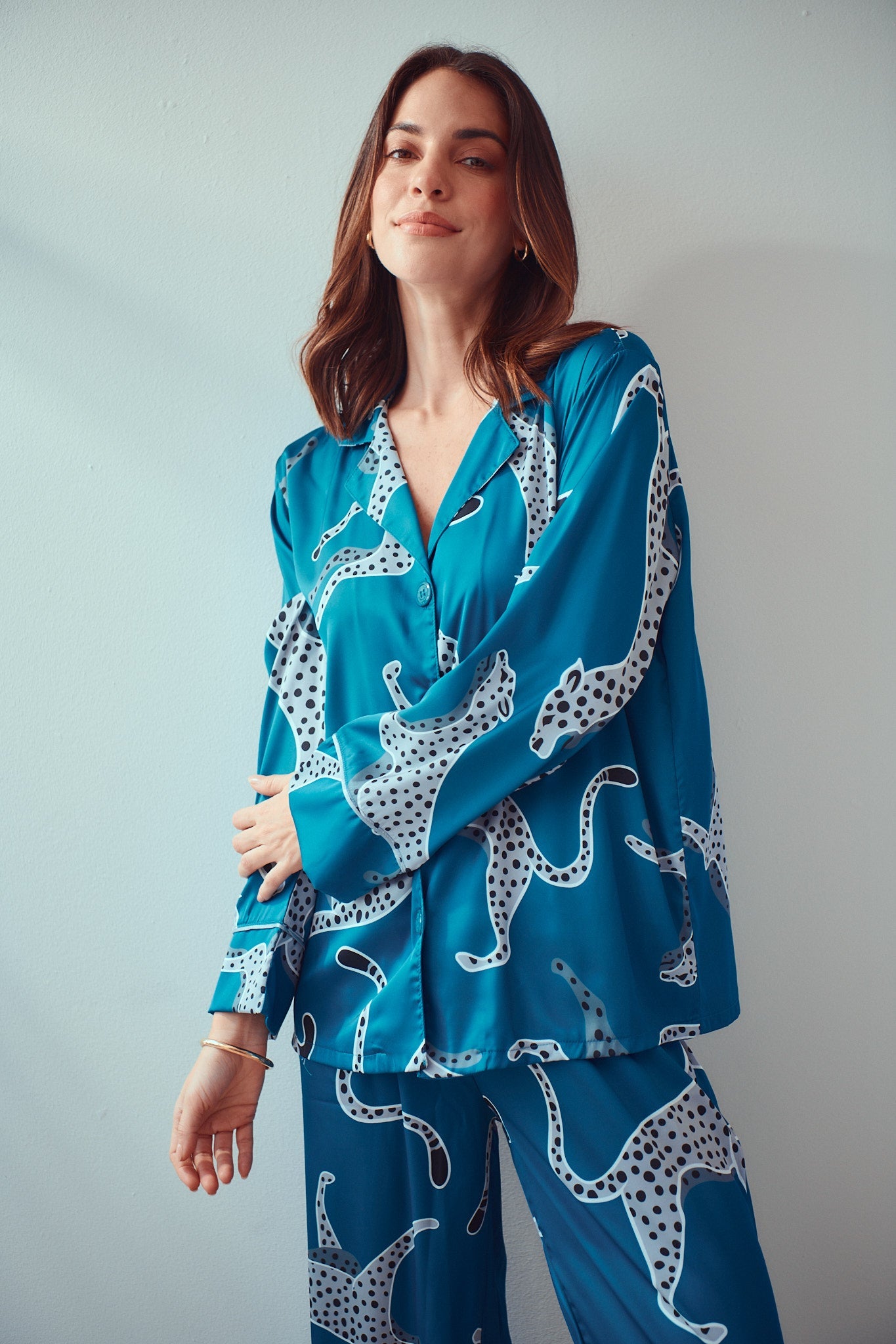 Washable Silk Savannah Sky Pajama Set