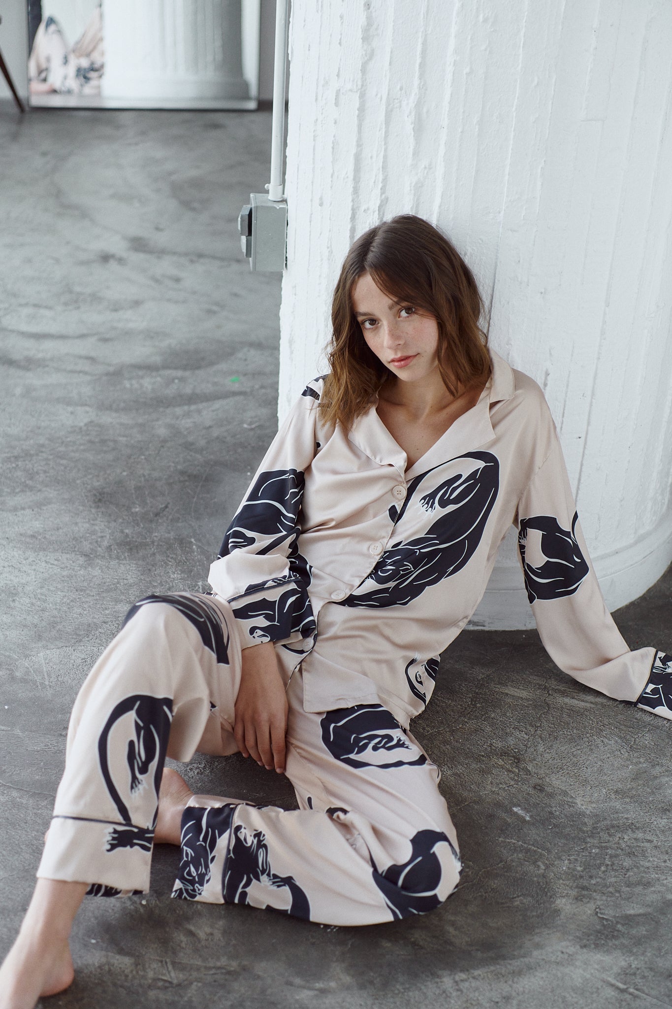 Washable Silk Thermoregulatory Pajama Set Thera