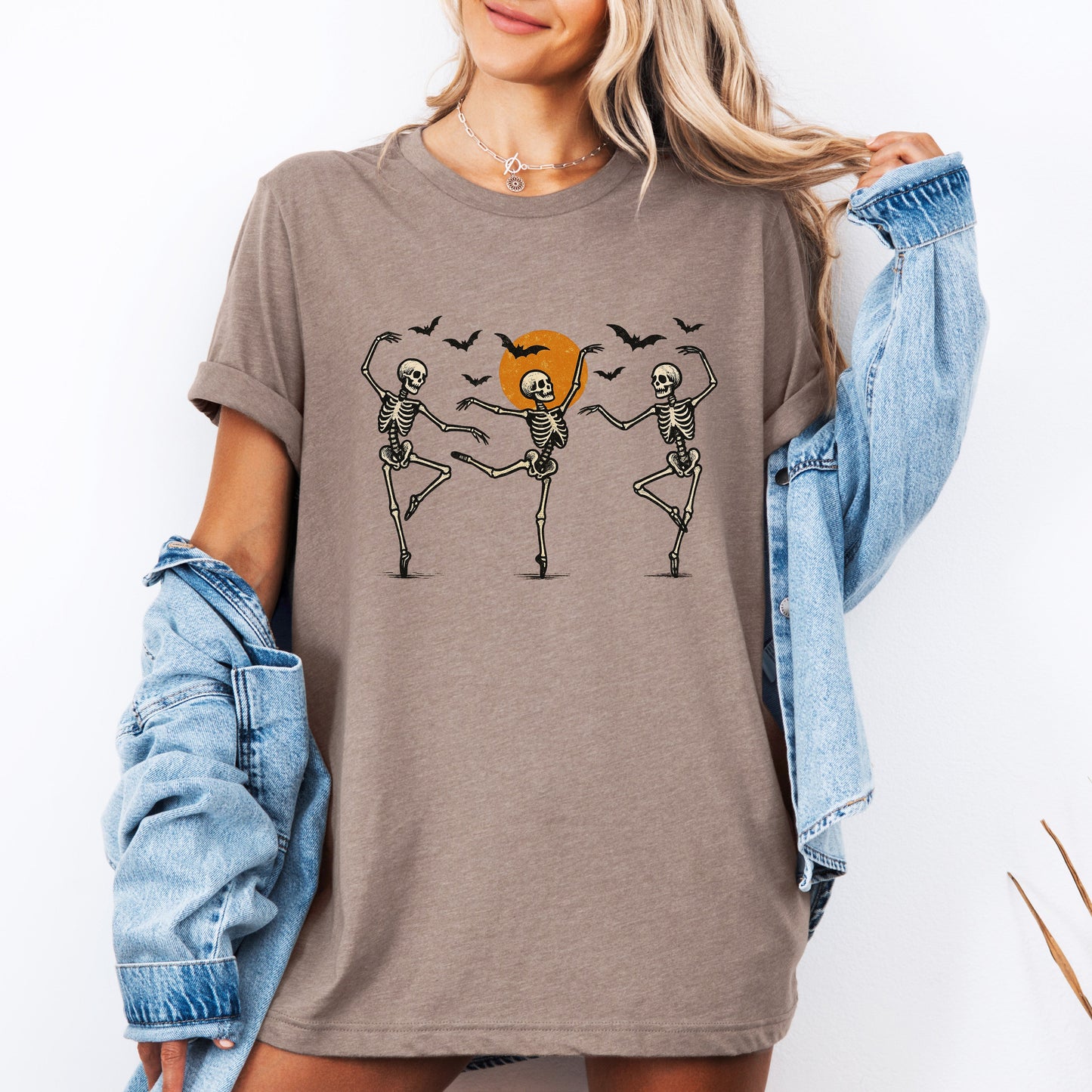 Skeleton Dancers Cute Halloween Tshirt Refinery Number One