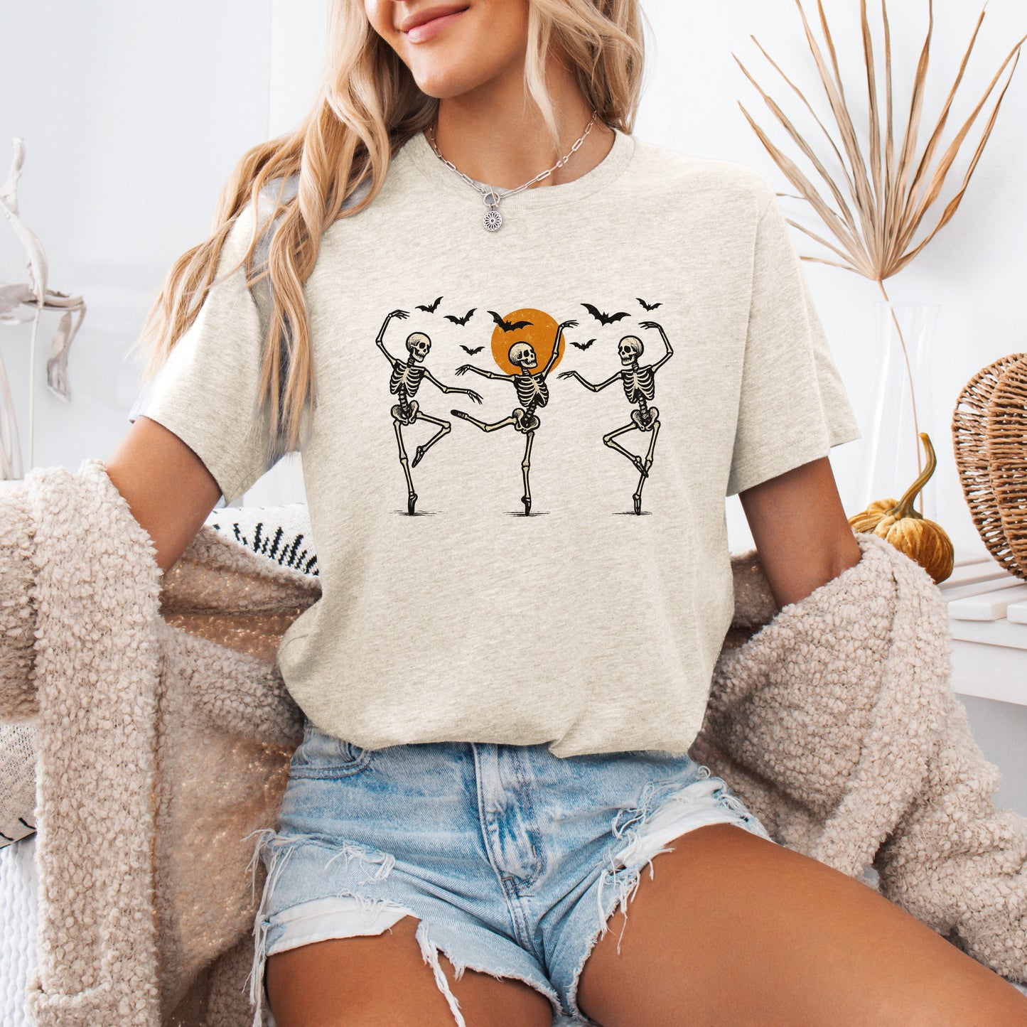 Skeleton Dancers Cute Halloween Tshirt Refinery Number One