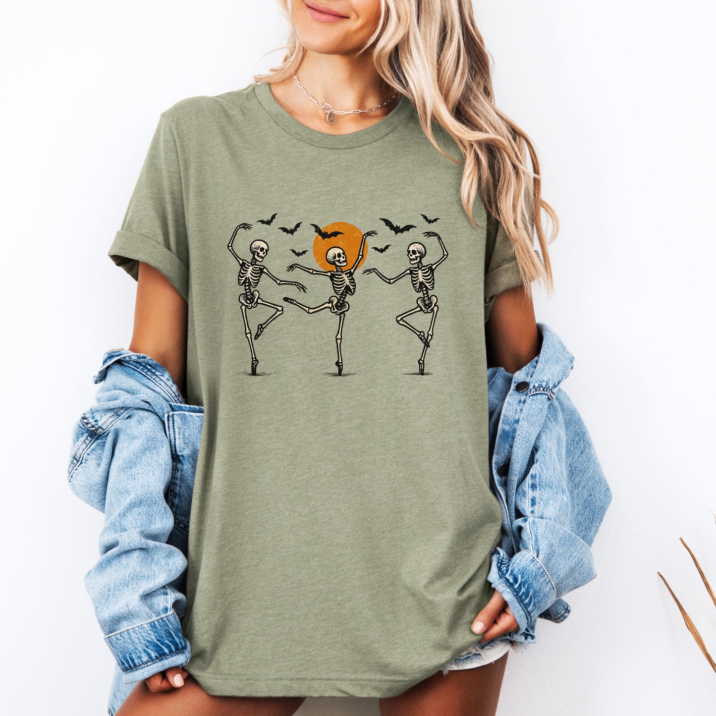 Skeleton Dancers Cute Halloween Tshirt Refinery Number One