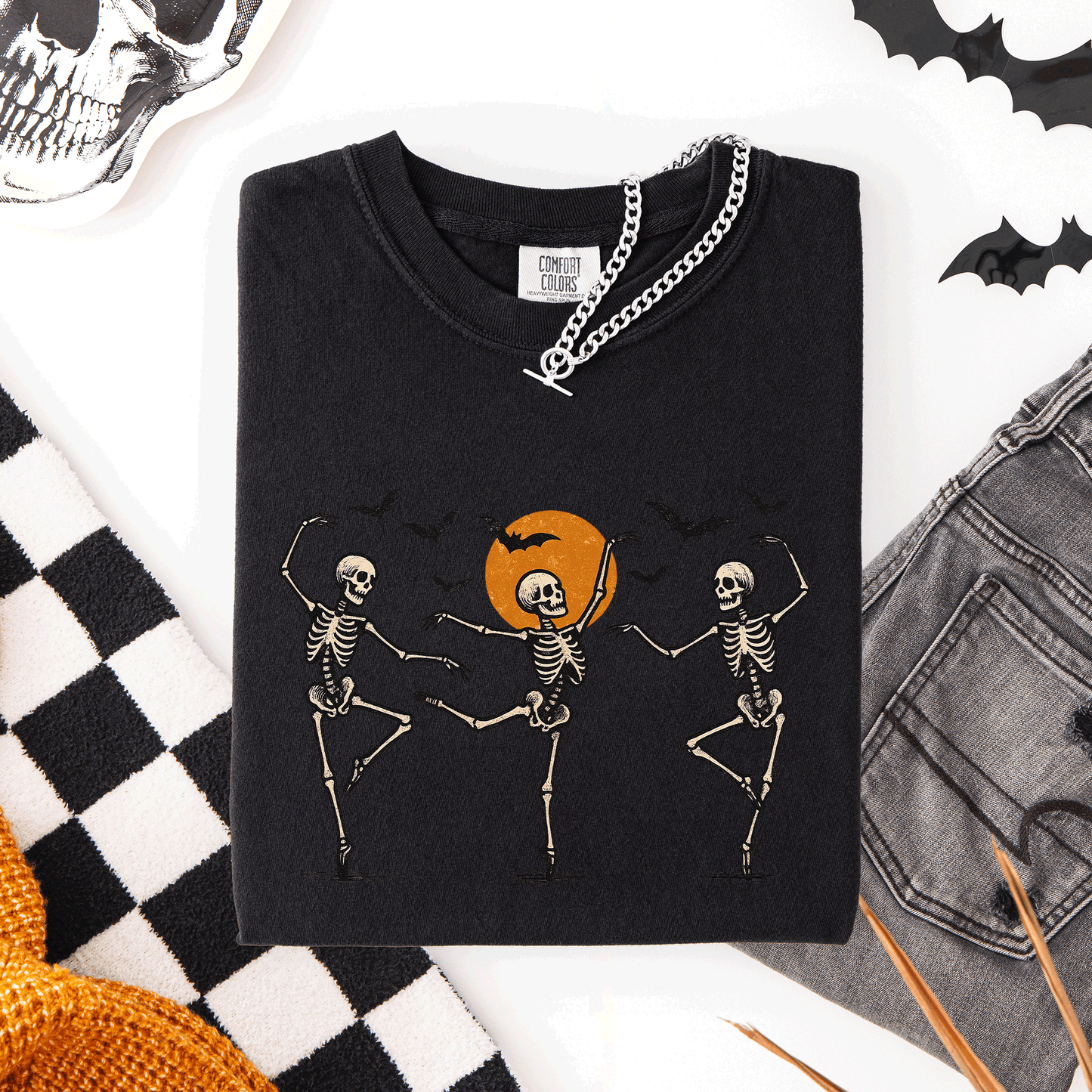 Skeleton Dancers Halloween Comfort Colors T-Shirt Refinery Number One