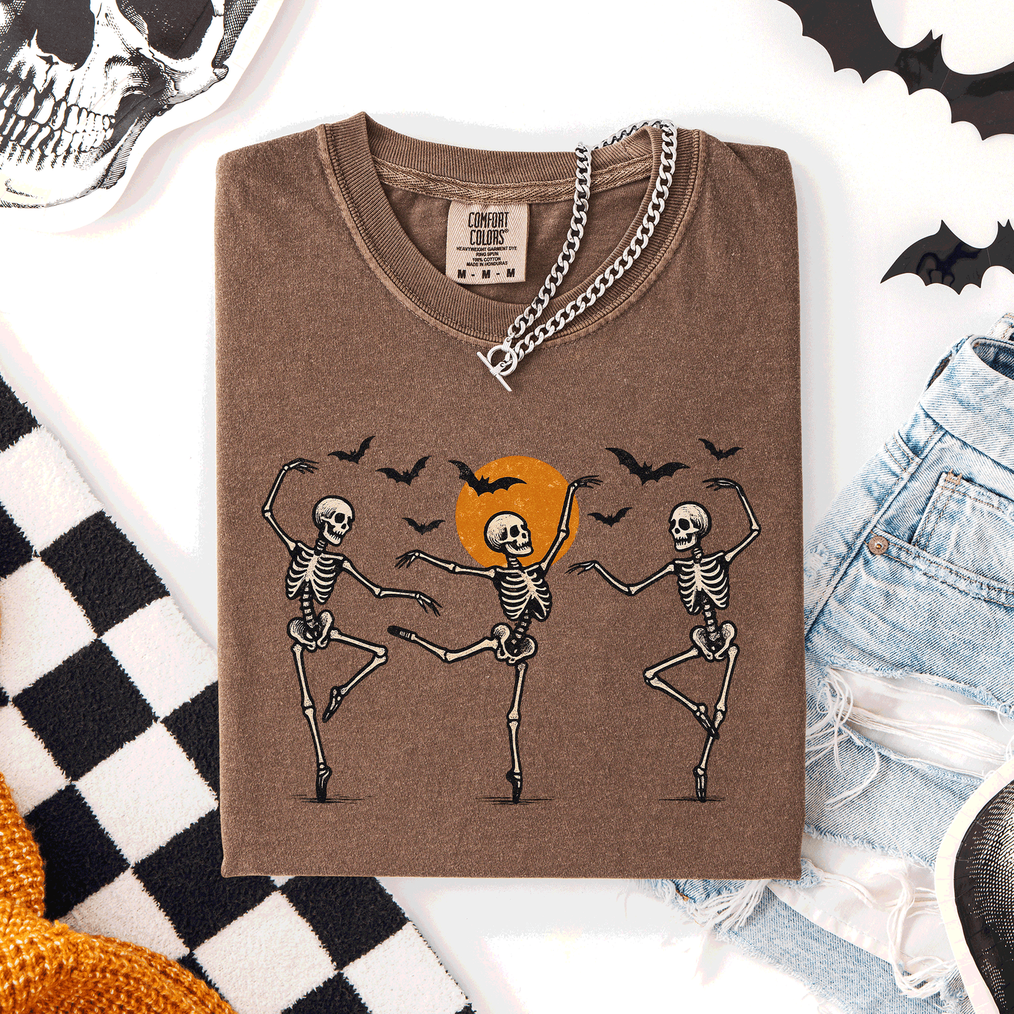 Skeleton Dancers Halloween Comfort Colors T-Shirt Refinery Number One