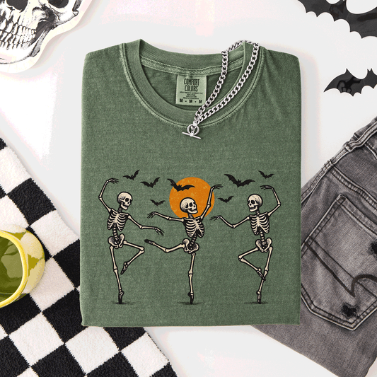 Skeleton Dancers Halloween Comfort Colors T-Shirt Refinery Number One