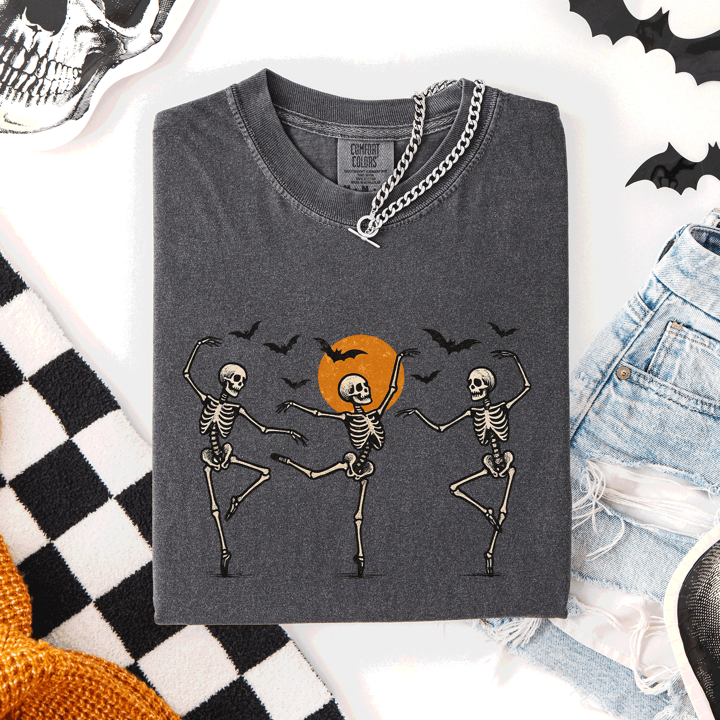 Skeleton Dancers Halloween Comfort Colors T-Shirt Refinery Number One