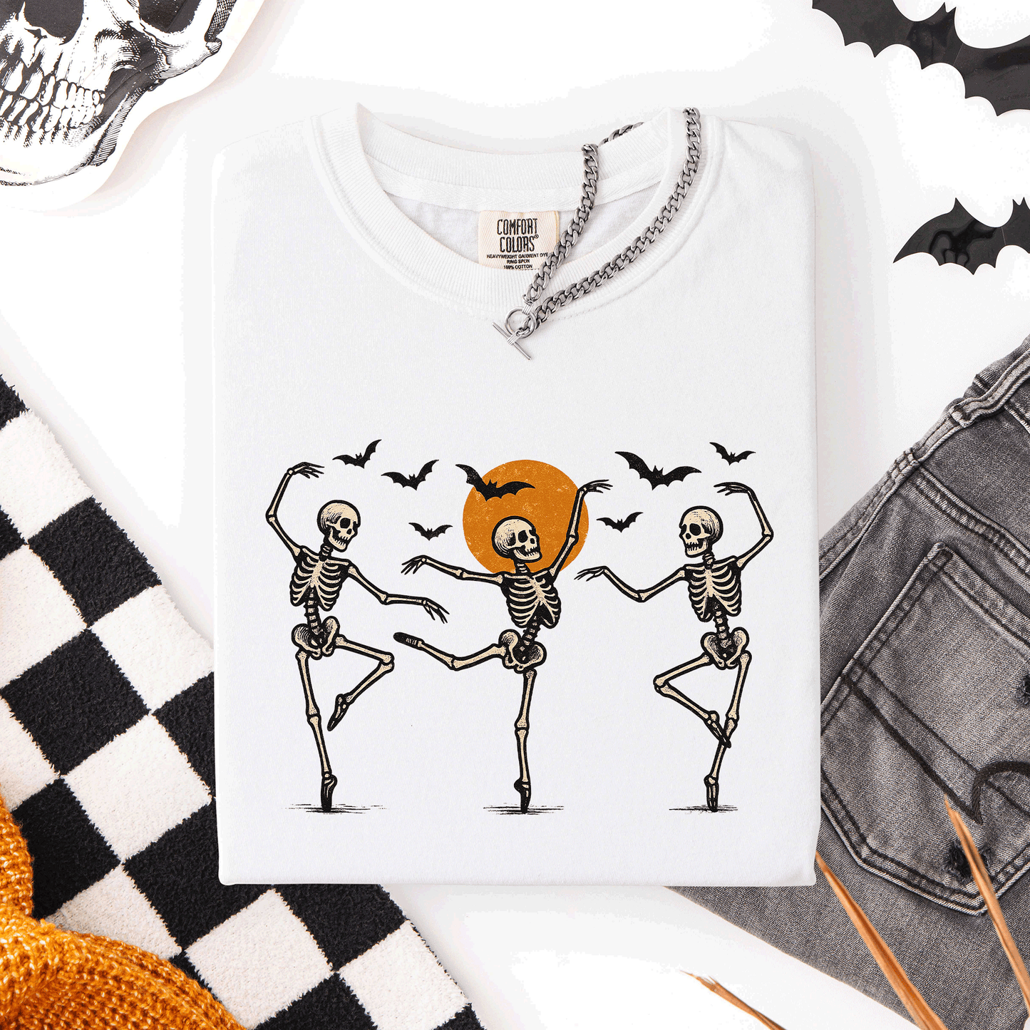 Skeleton Dancers Halloween Comfort Colors T-Shirt Refinery Number One