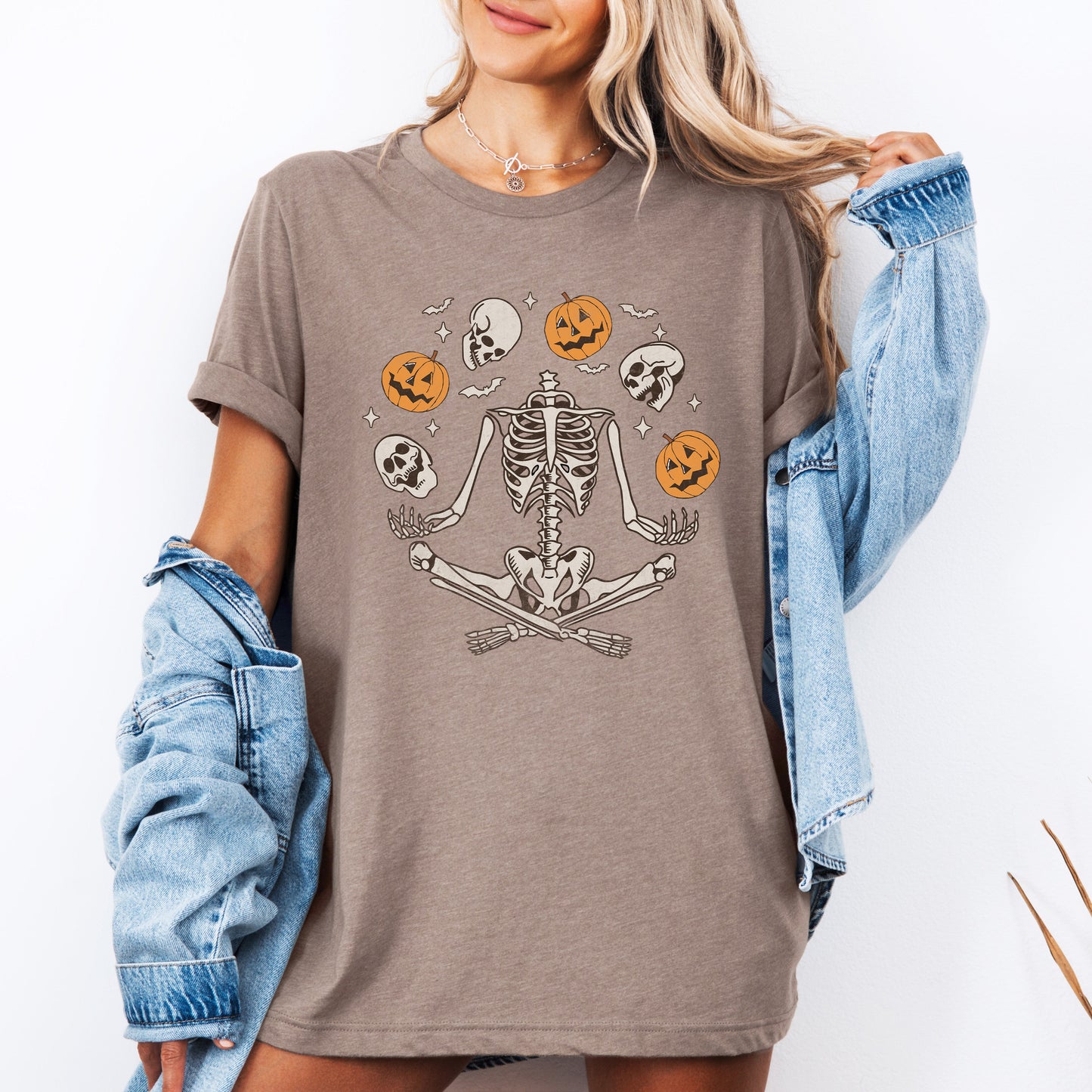 Skeleton Dancing Halloween Tshirt Juggling Jack-o-Lantern Refinery Number One