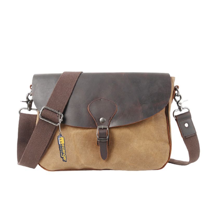 Small Canvas Messenger Bag
