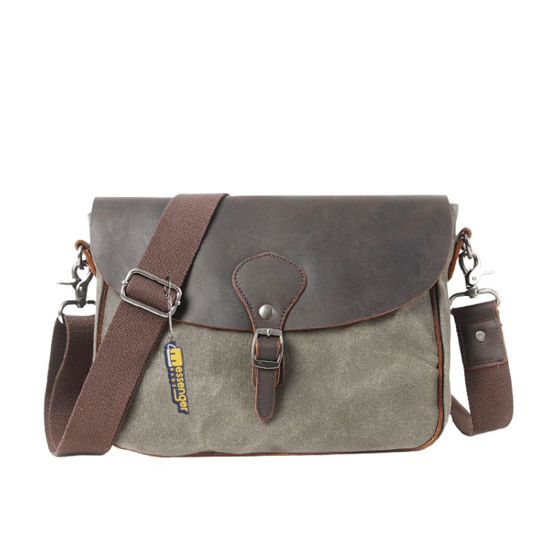Small Canvas Messenger Bag