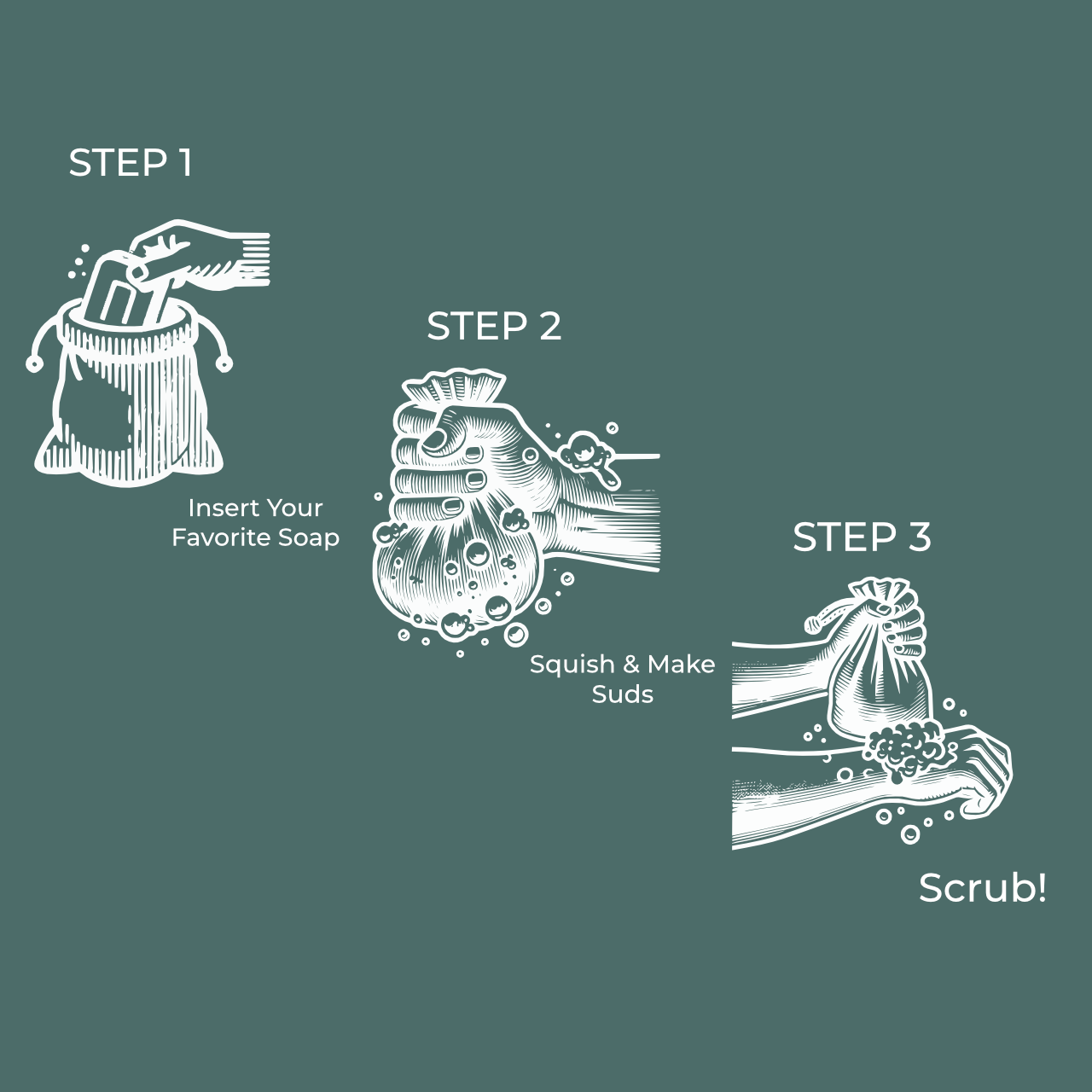 Soap Sock 100% Cotton Loofah