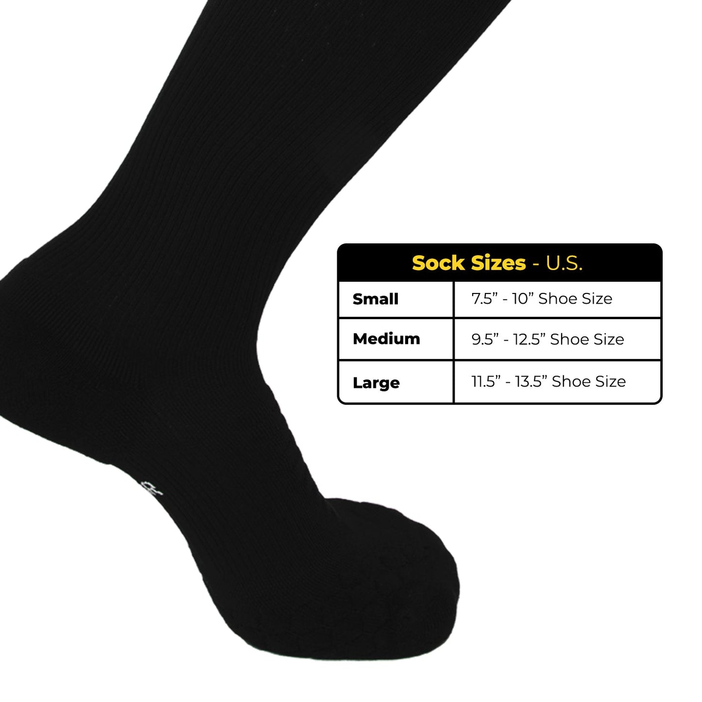 AMP Crew Compression Socks 18-25mmHg Compression Level
