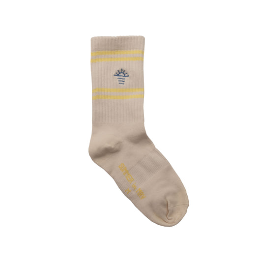 Neon Sun Retro Tube Socks