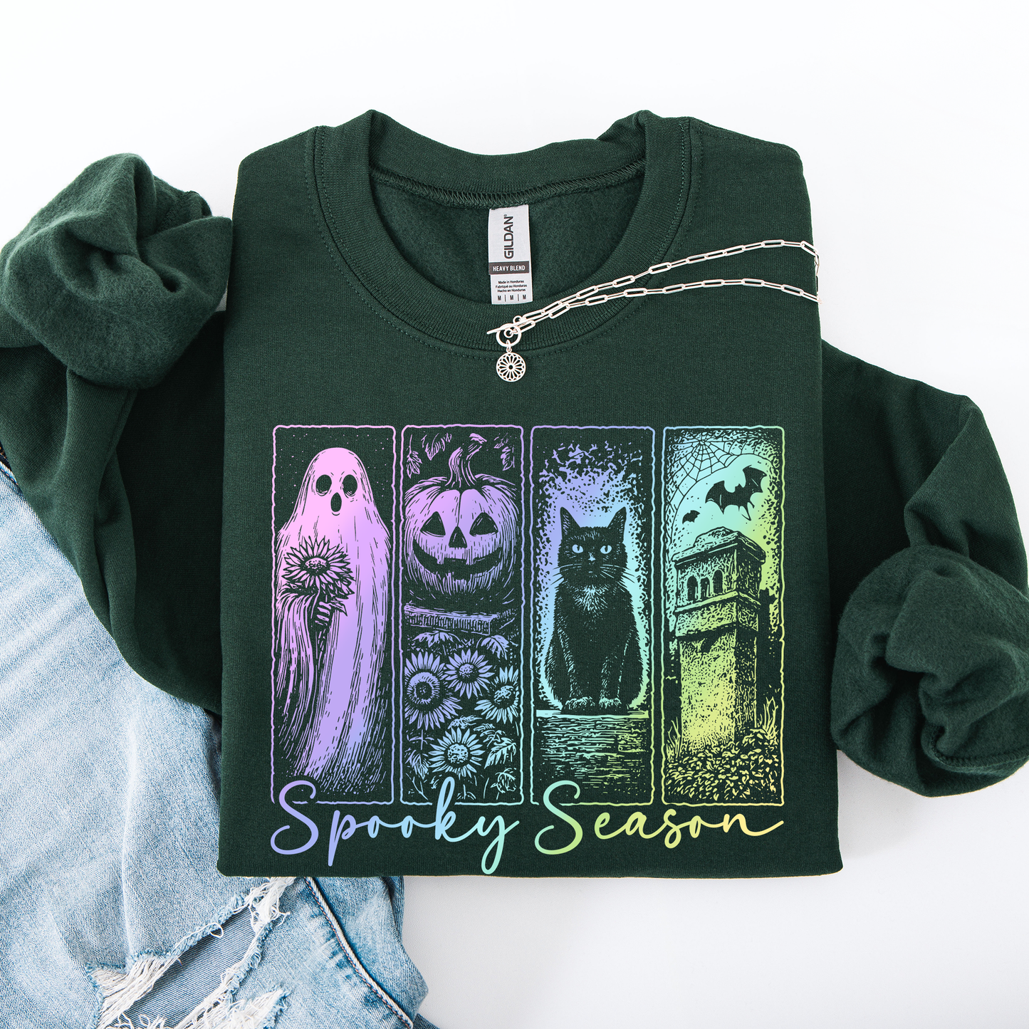 Spooky Season Pastel Shirt, Spooky Season, Vintage Halloween Horror Night, Retro Halloween, Spooky Season, Halloween Sweatshirt