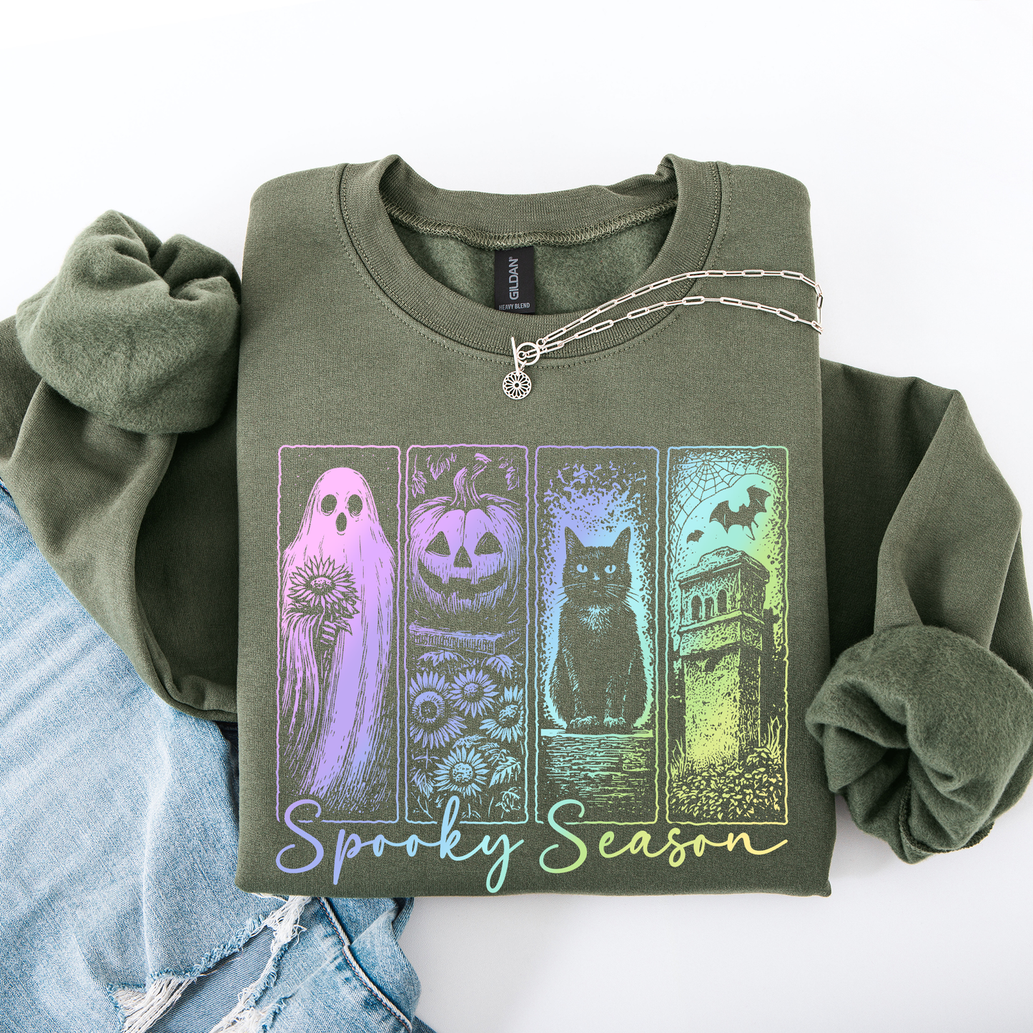 Spooky Season Pastel Shirt, Spooky Season, Vintage Halloween Horror Night, Retro Halloween, Spooky Season, Halloween Sweatshirt