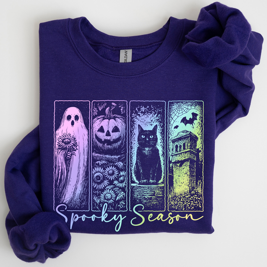 Spooky Season Pastel Shirt, Spooky Season, Vintage Halloween Horror Night, Retro Halloween, Spooky Season, Halloween Sweatshirt