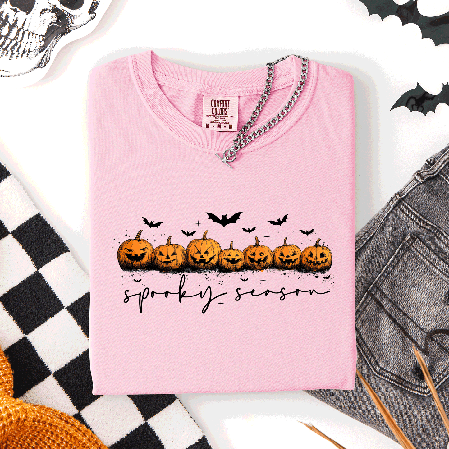 Spooky Season, Pumpkins, Halloween, Comfort Colors T-Shirt