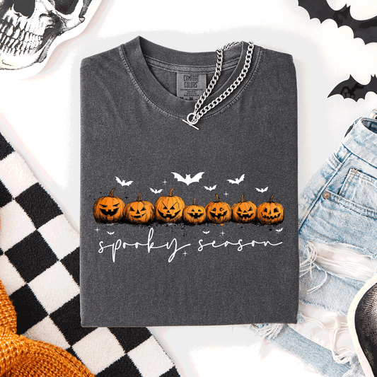 Spooky Season, Pumpkins, Halloween, Comfort Colors T-Shirt