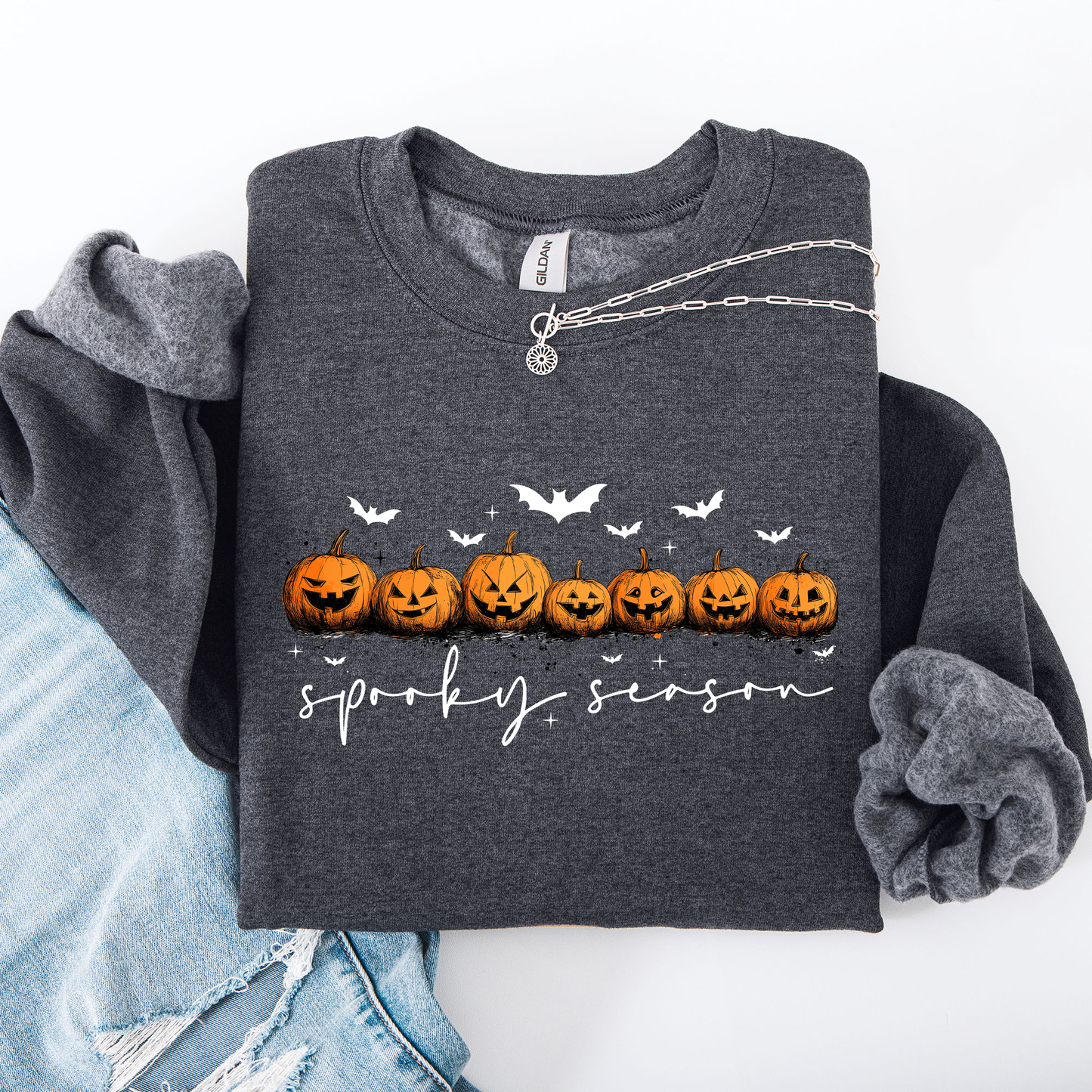 Spooky Season, Pumpkins, Halloween Sweatshirt