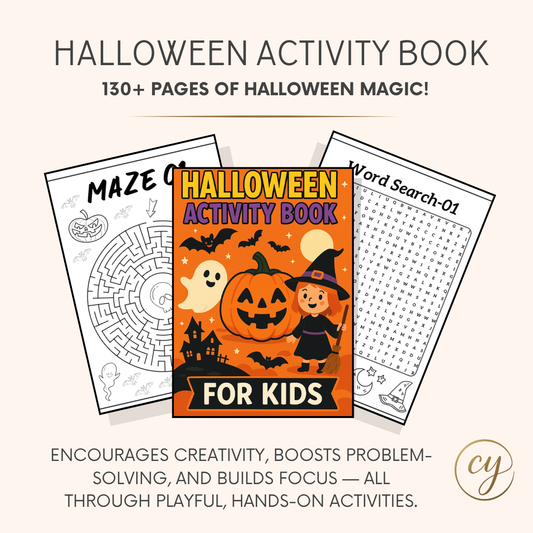 Spooky Smart Halloween Activity Book for Kids – 130+ Pages (PDF Download)