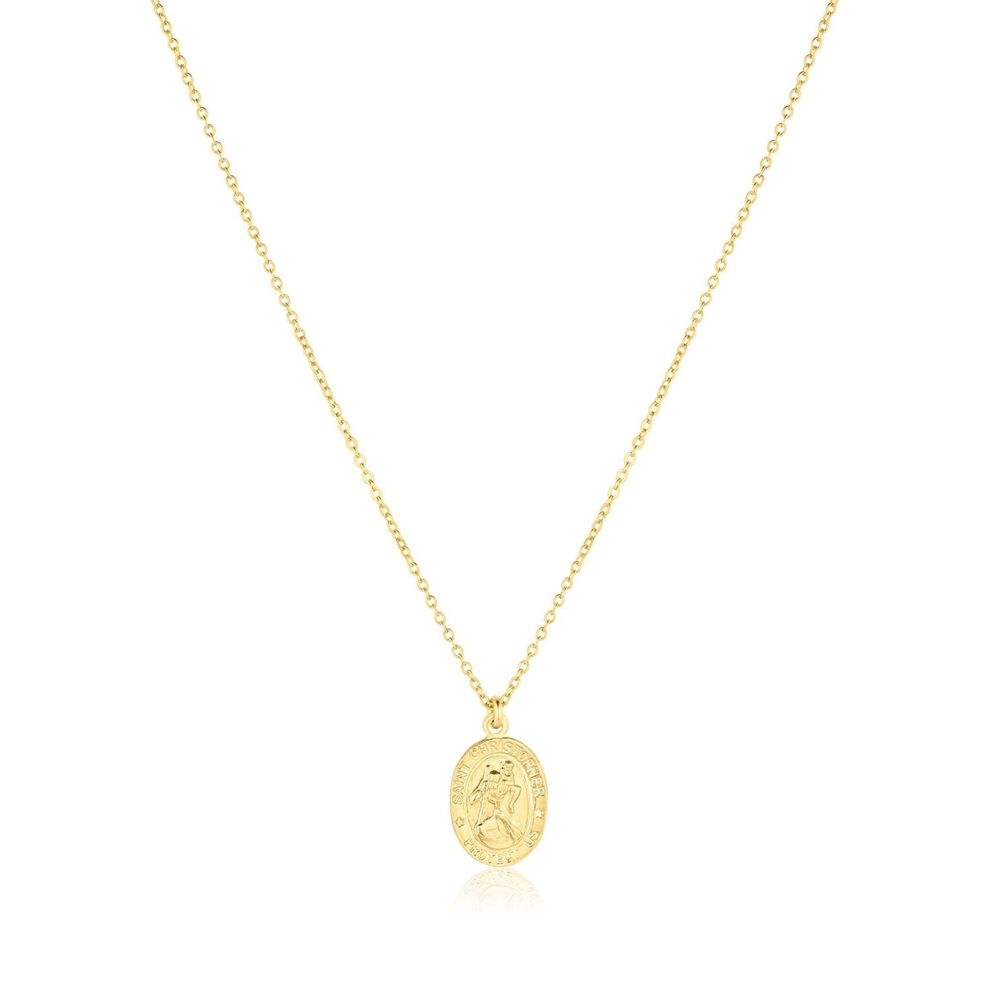 St. Christopher 14k Gold Filled Charm Necklace