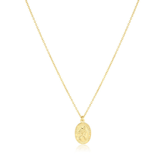 St. Christopher 14k Gold Filled Charm Necklace