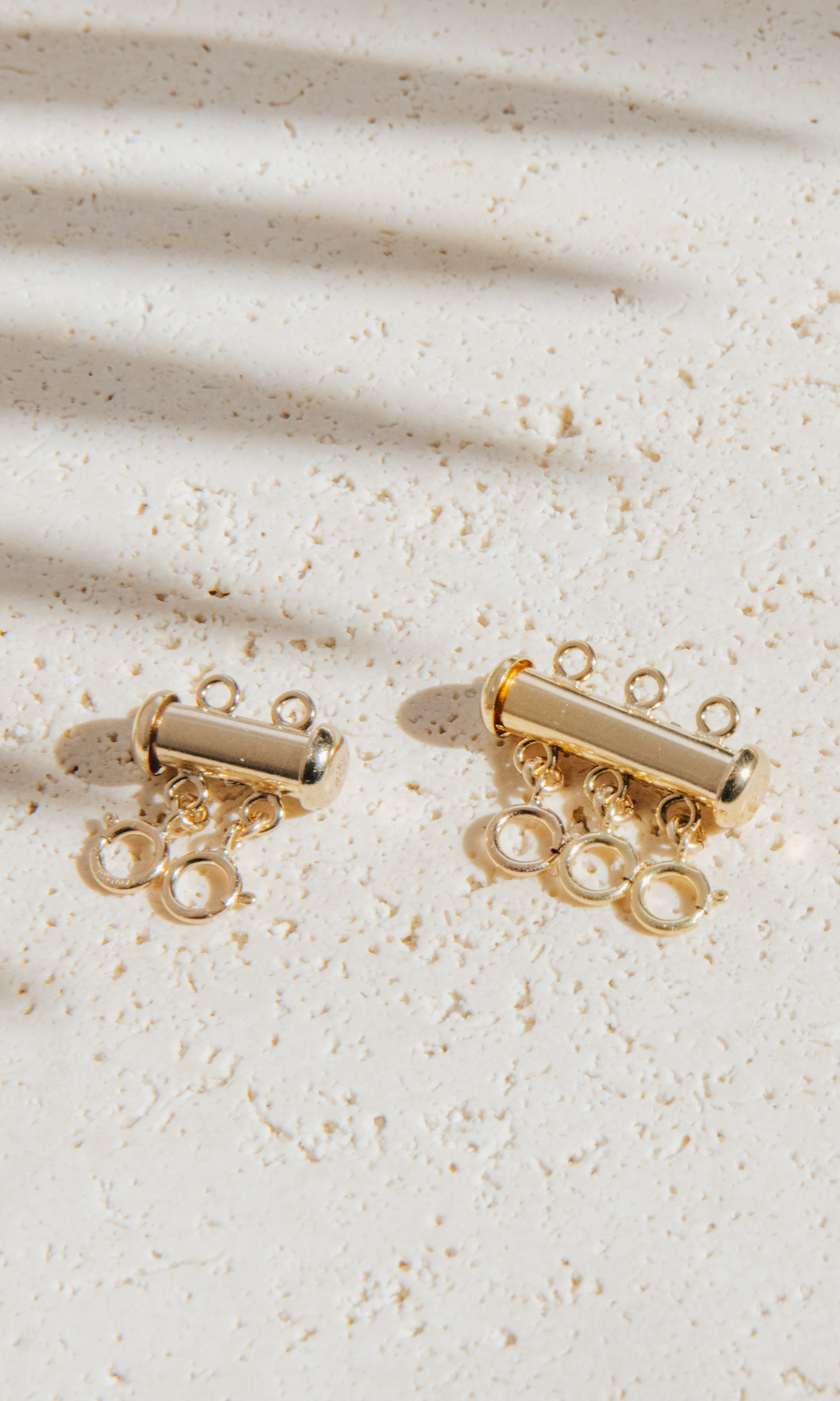 Layered Necklace Clasp Multi-Strand Tube Clasp 14k Gold Fill Sterling Silver