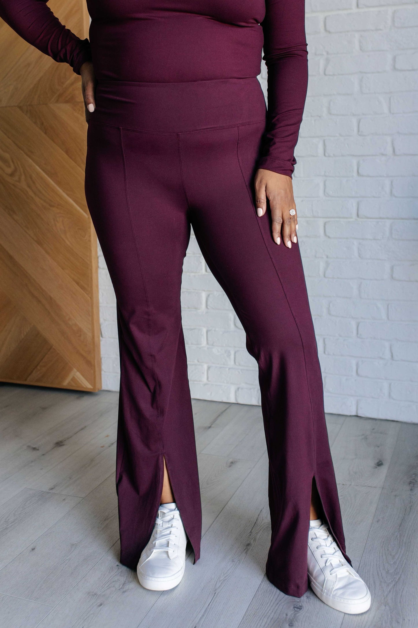 Stamina Stride Flare Cassis High Waist Leggings Stamina