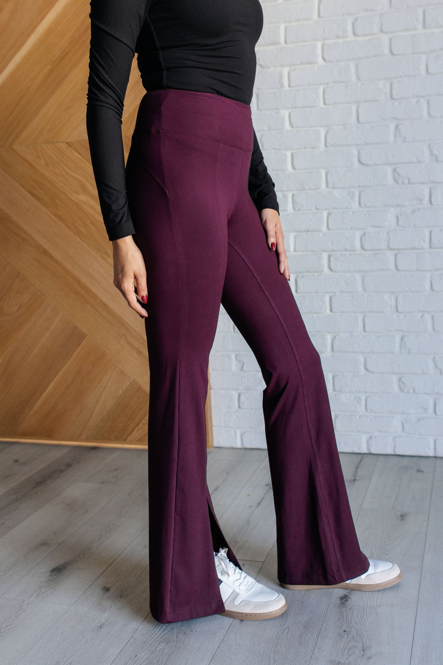 Stamina Stride Flare Cassis High Waist Leggings Stamina