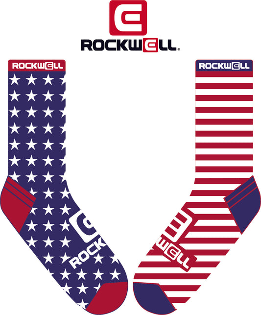 Crew Socks Stars and Stripes Red White Blue Socks