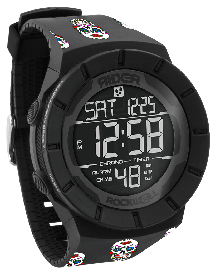 Sugar Skull Edition Phantom Black Coliseum Fit™ Digital Watch Rockwell