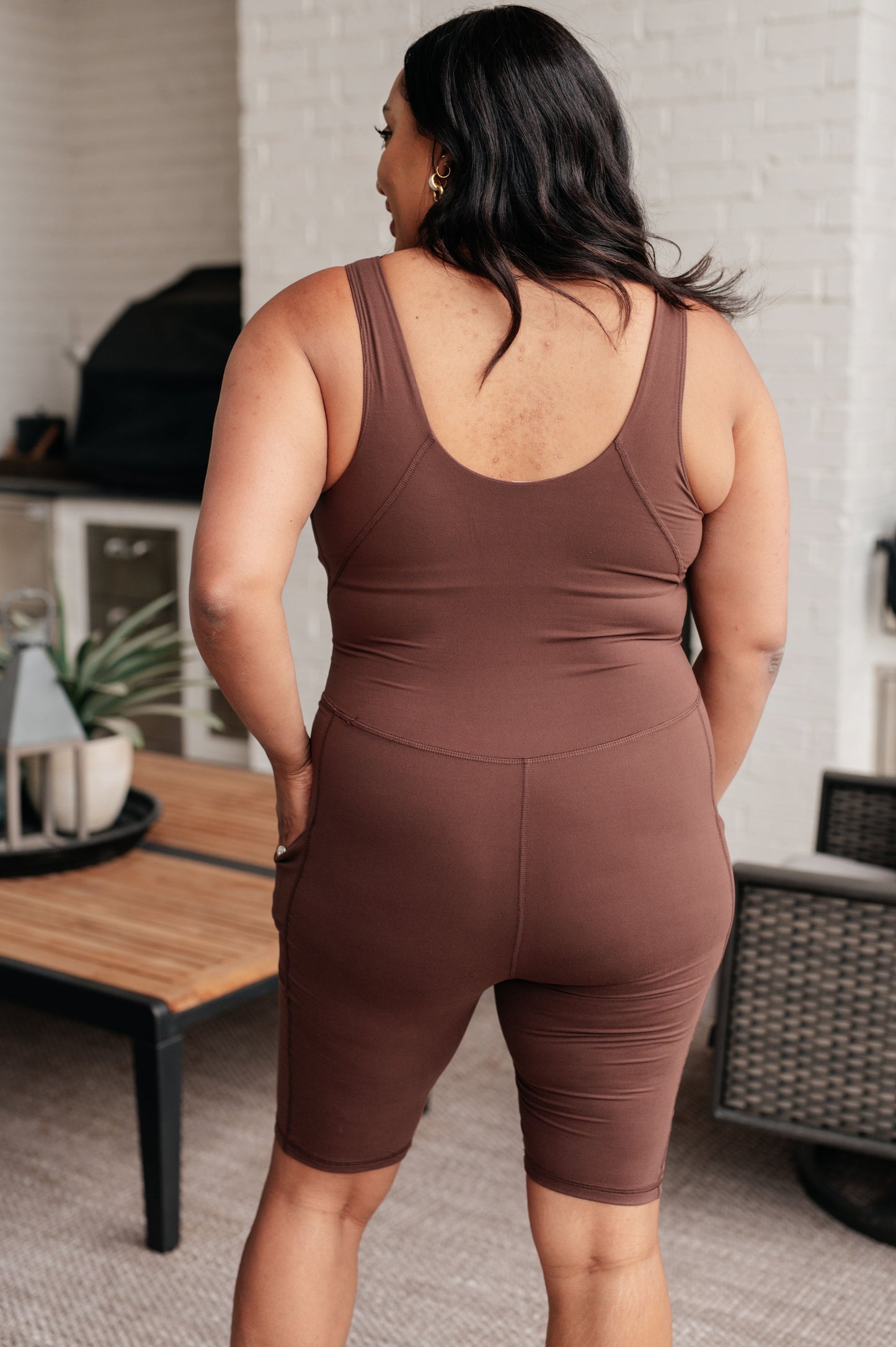 Sun Salutations Body Suit Soft V-Neckline Activewear Sweet Rae's Boutique